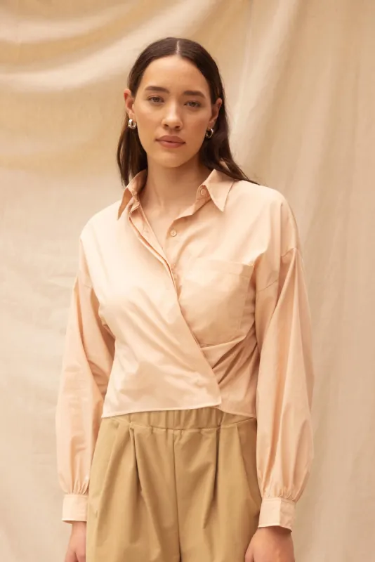 Boxy Shirt | Blush (S/M only) sold by ReCreate