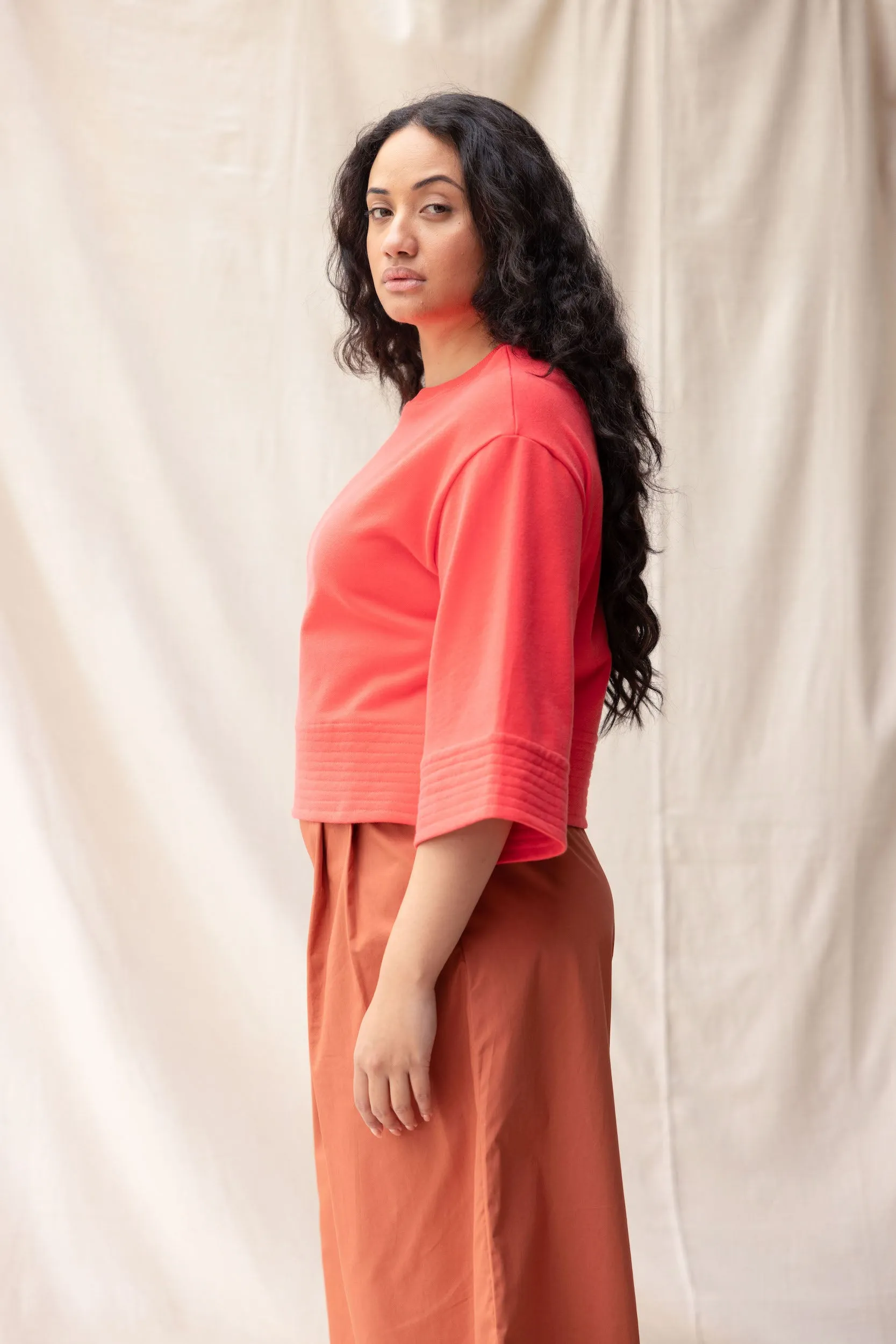 Fine Line Sweatshirt | Magnolia sold by ReCreate product image thumbnail 3