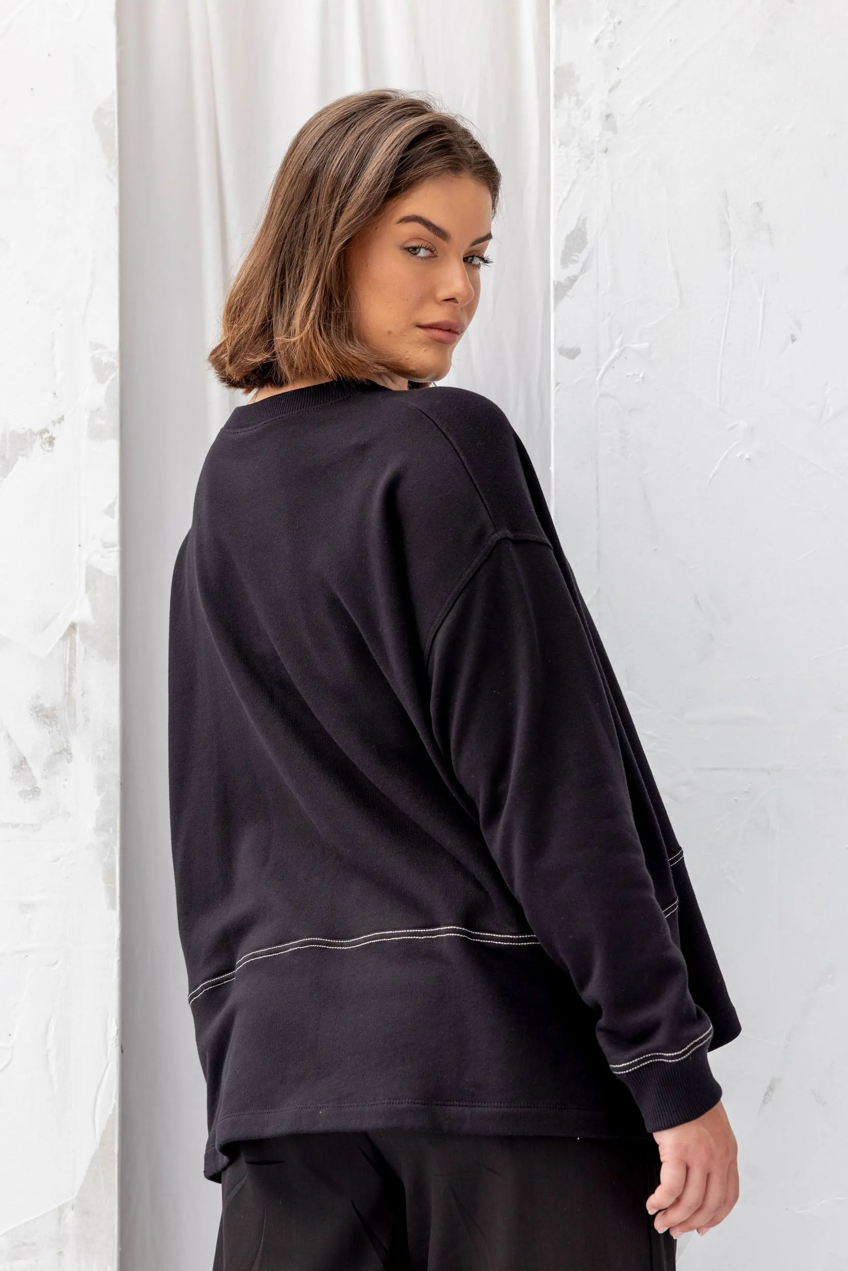 Roam Sweatshirt | Black sold by ReCreate product image thumbnail 2