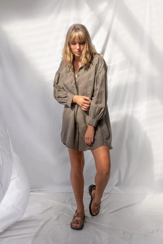 Poppy Shirt | Charcoal (L only) sold by ReCreate