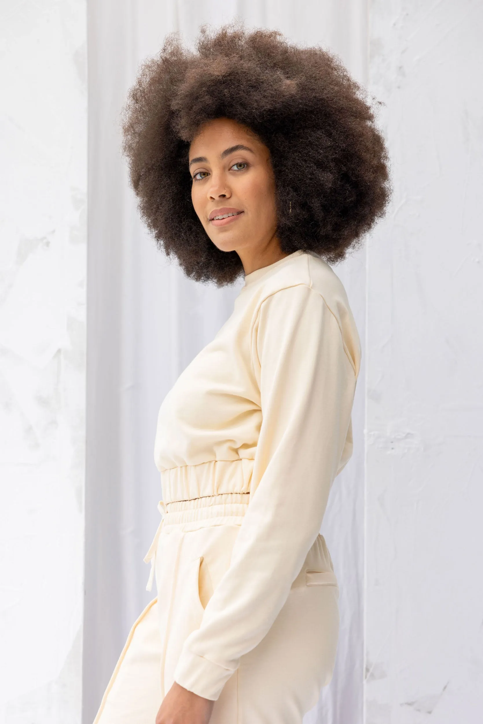 Ivy Sweatshirt | Natural sold by ReCreate product image thumbnail 2