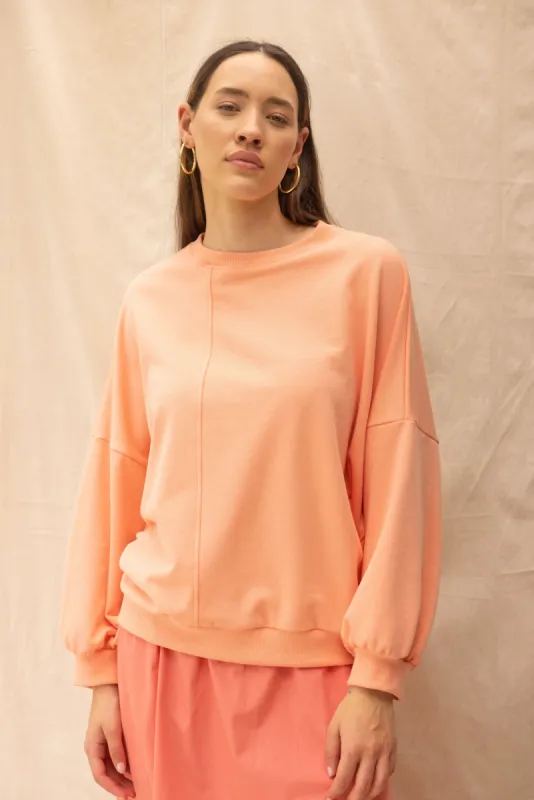 Around Sweatshirt | Peony (XS only) sold by ReCreate