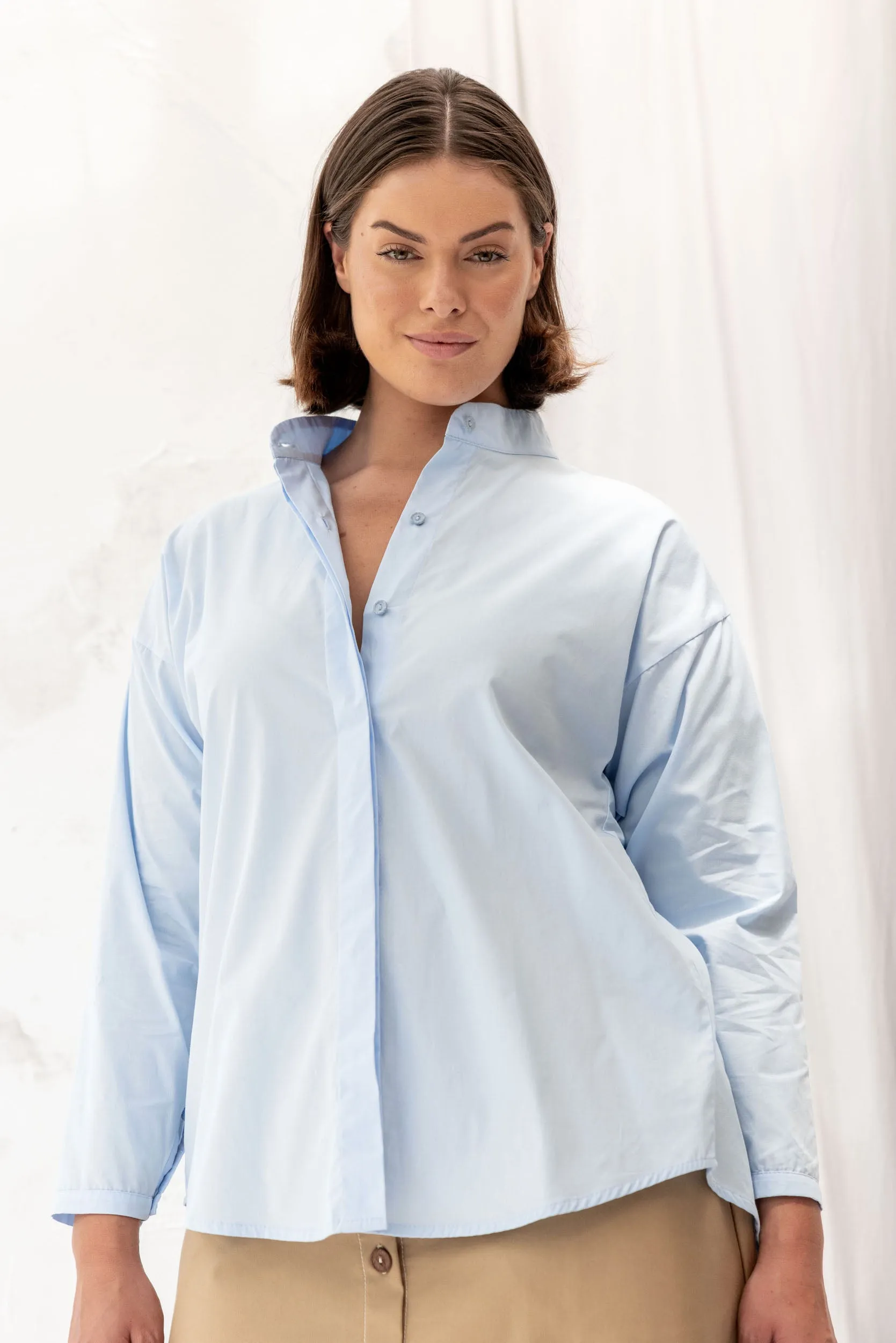 Nikau Shirt | Sky Blue sold by ReCreate