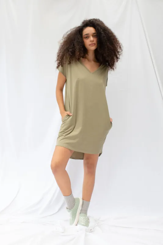 Arc Dress | Olive sold by ReCreate