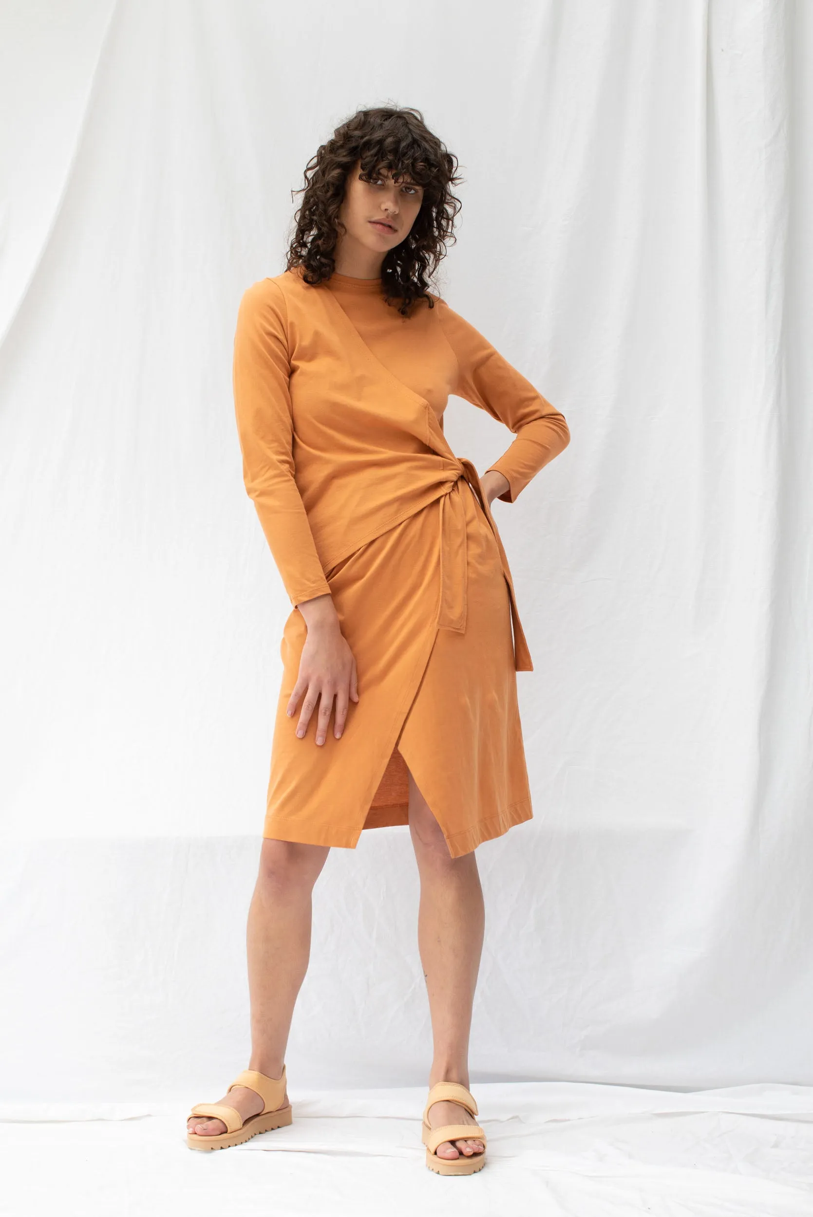 Weekend Dress | Papaya | L sold by ReCreate product image thumbnail 3