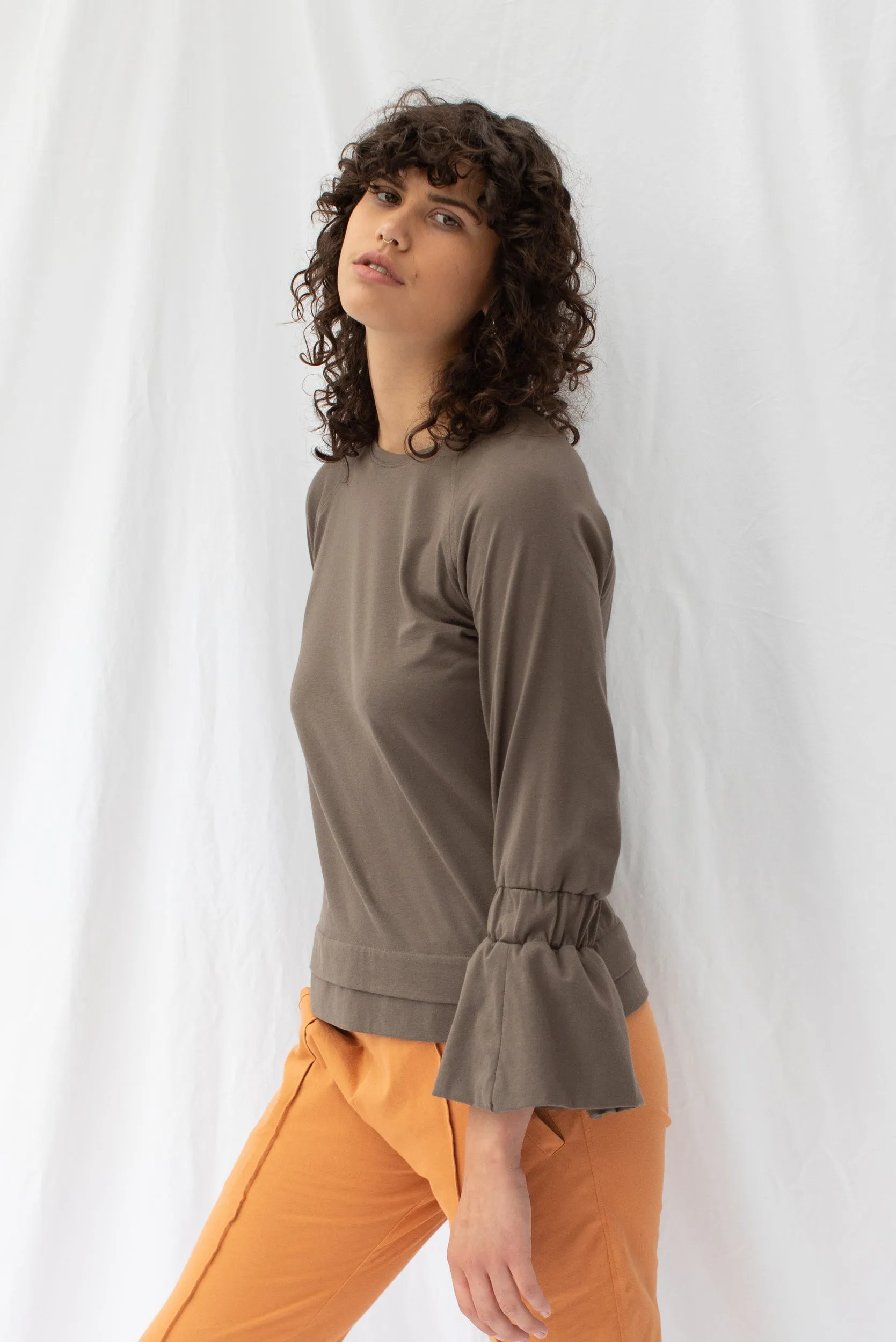 Transit Top | Taupe | S sold by ReCreate product image thumbnail 3