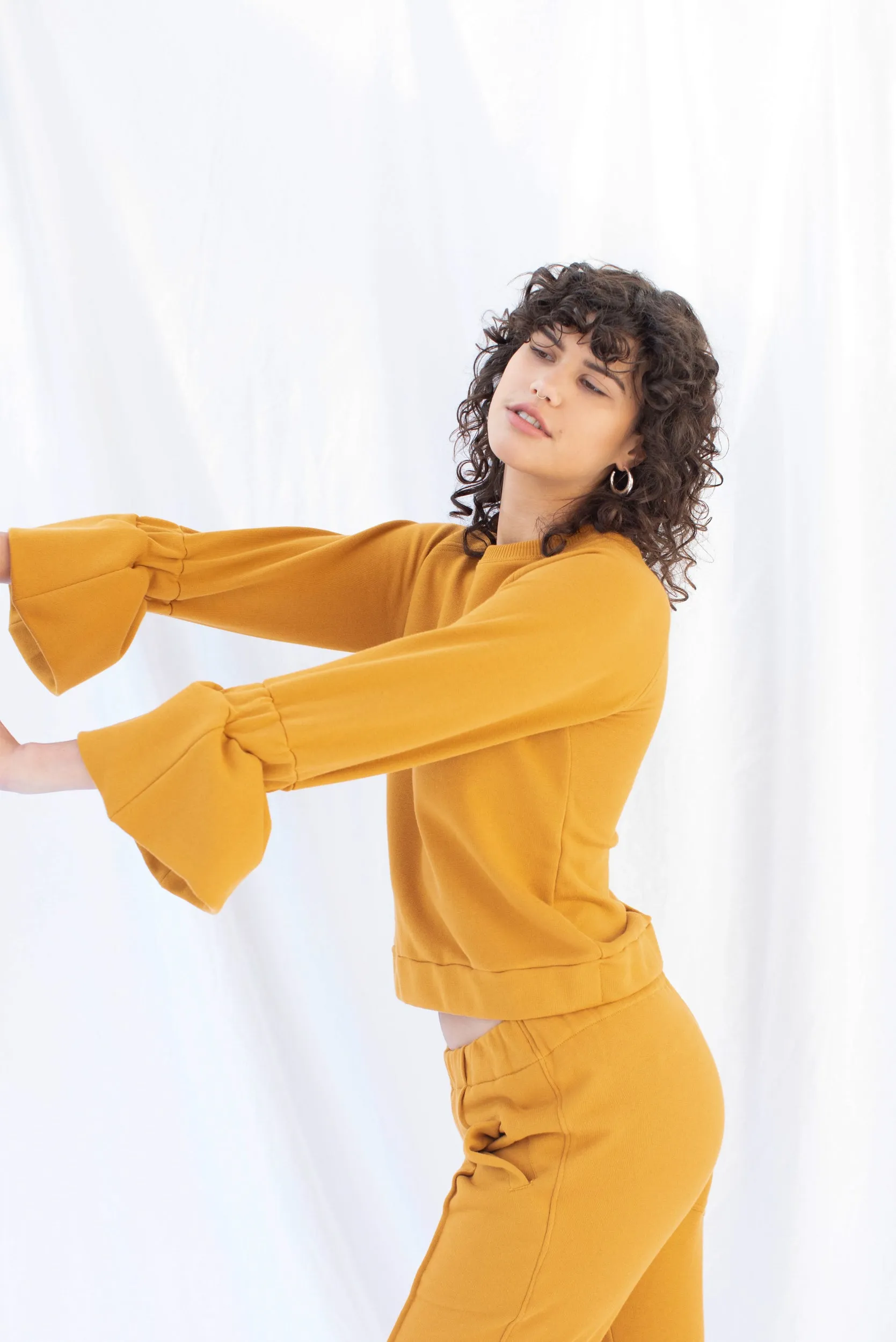 Transit Sweatshirt | Marigold | L sold by ReCreate product image thumbnail 3