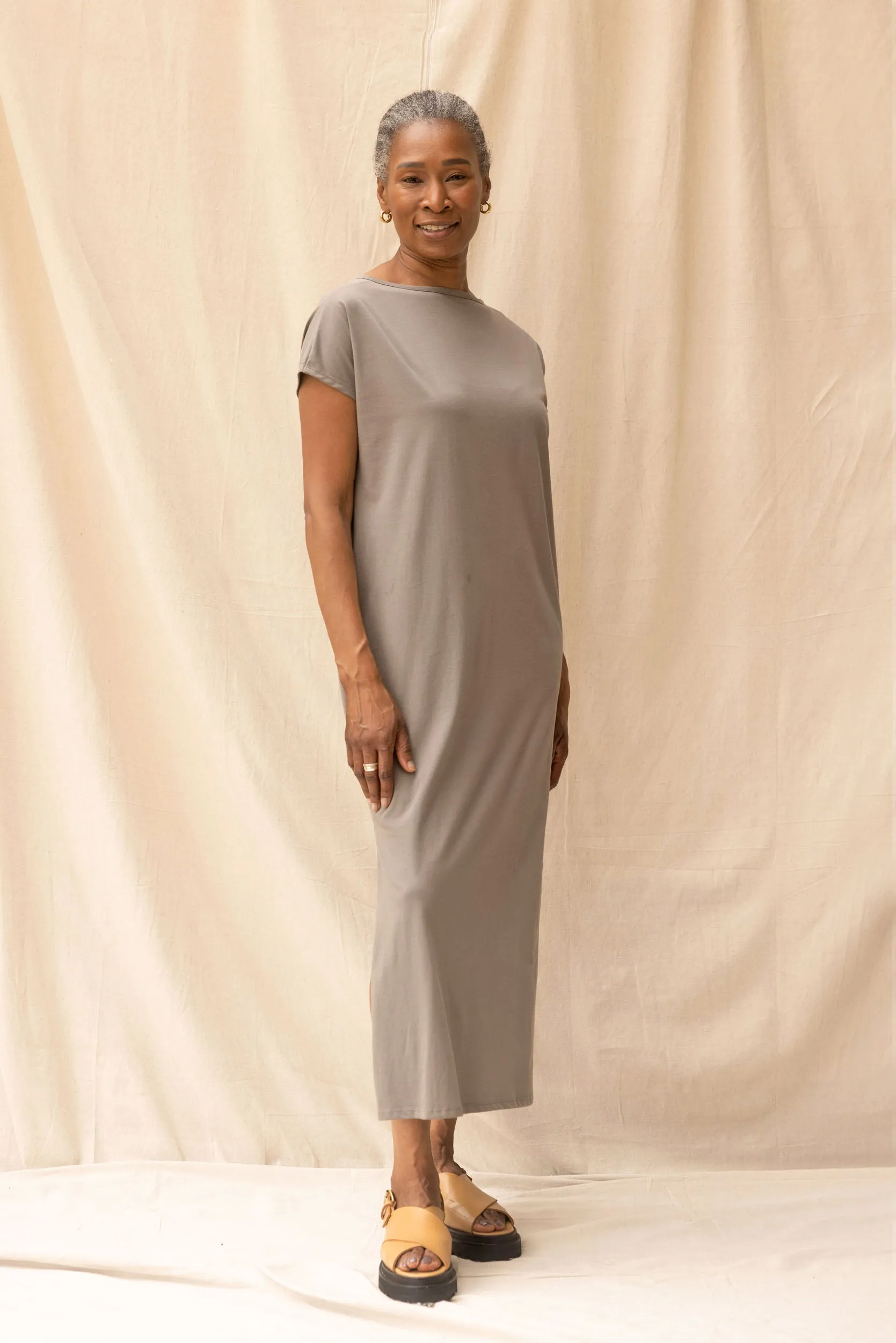 Noah Dress | Grey Sage | S sold by ReCreate product image thumbnail 3