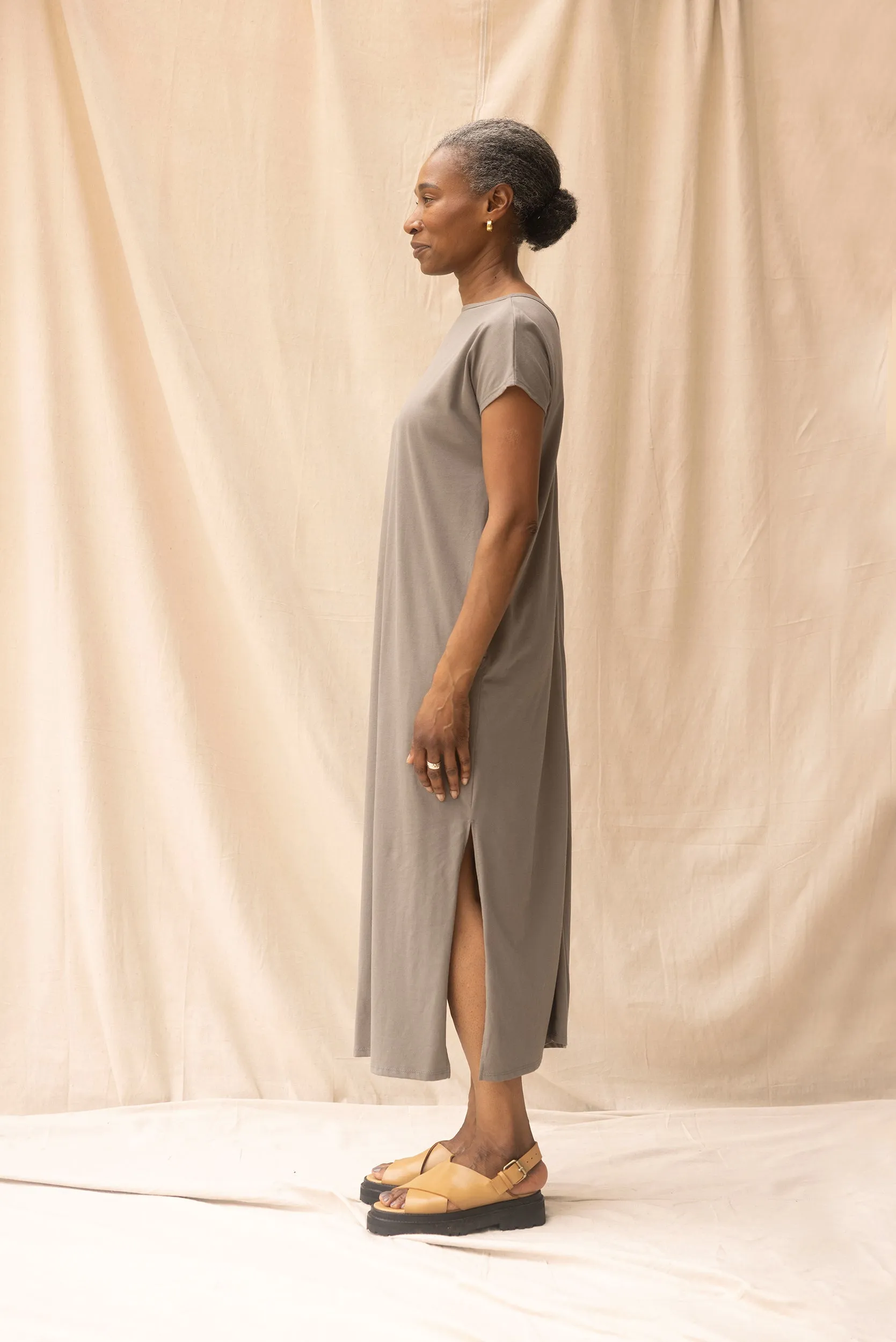 Noah Dress | Grey Sage | S sold by ReCreate product image thumbnail 4