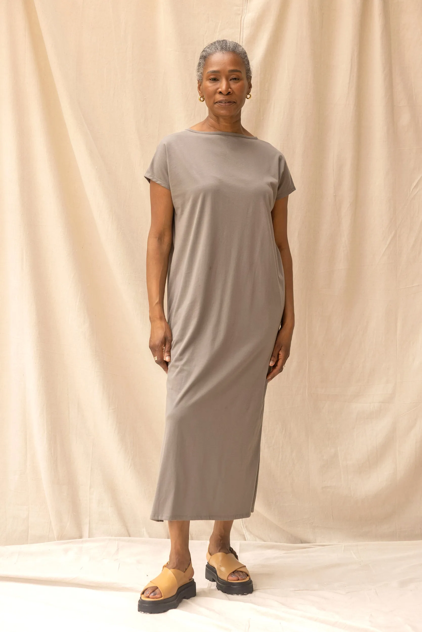 Noah Dress | Grey Sage | S sold by ReCreate product image thumbnail 2