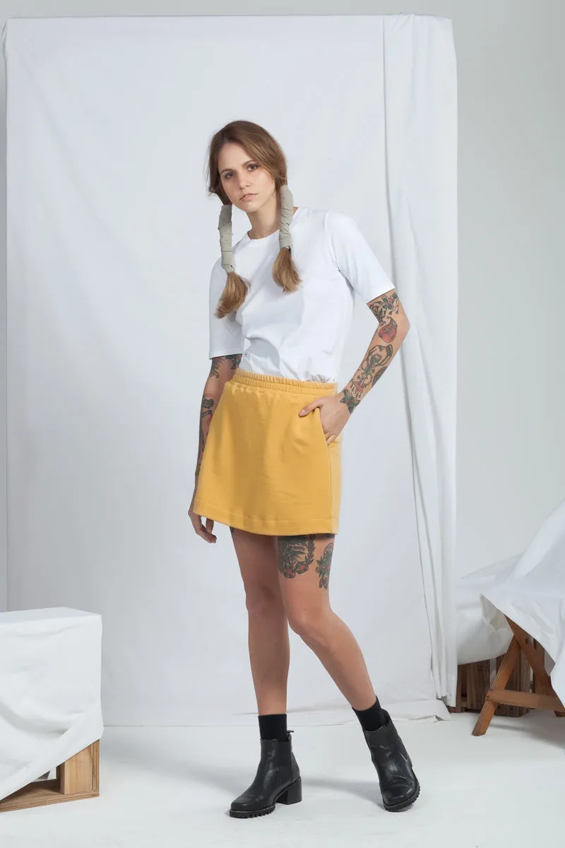 Reside Skirt | Ochre | XS sold by ReCreate