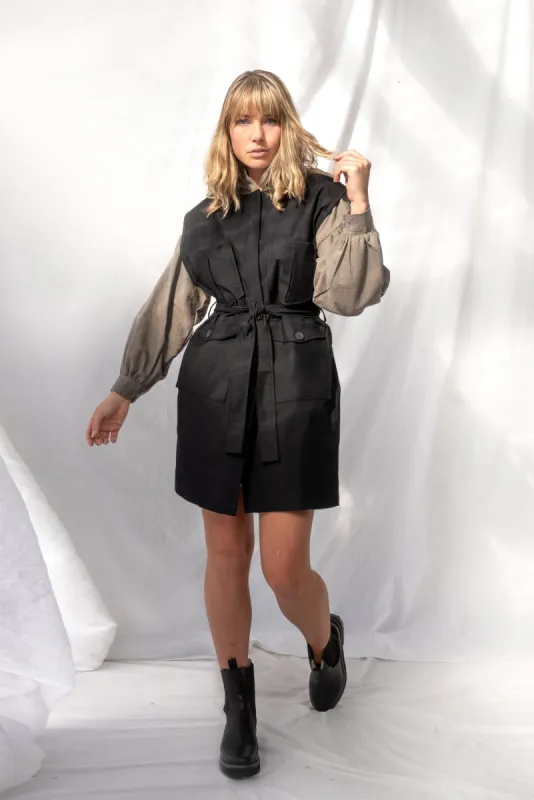 Pinnacle Dress | Black | S sold by ReCreate