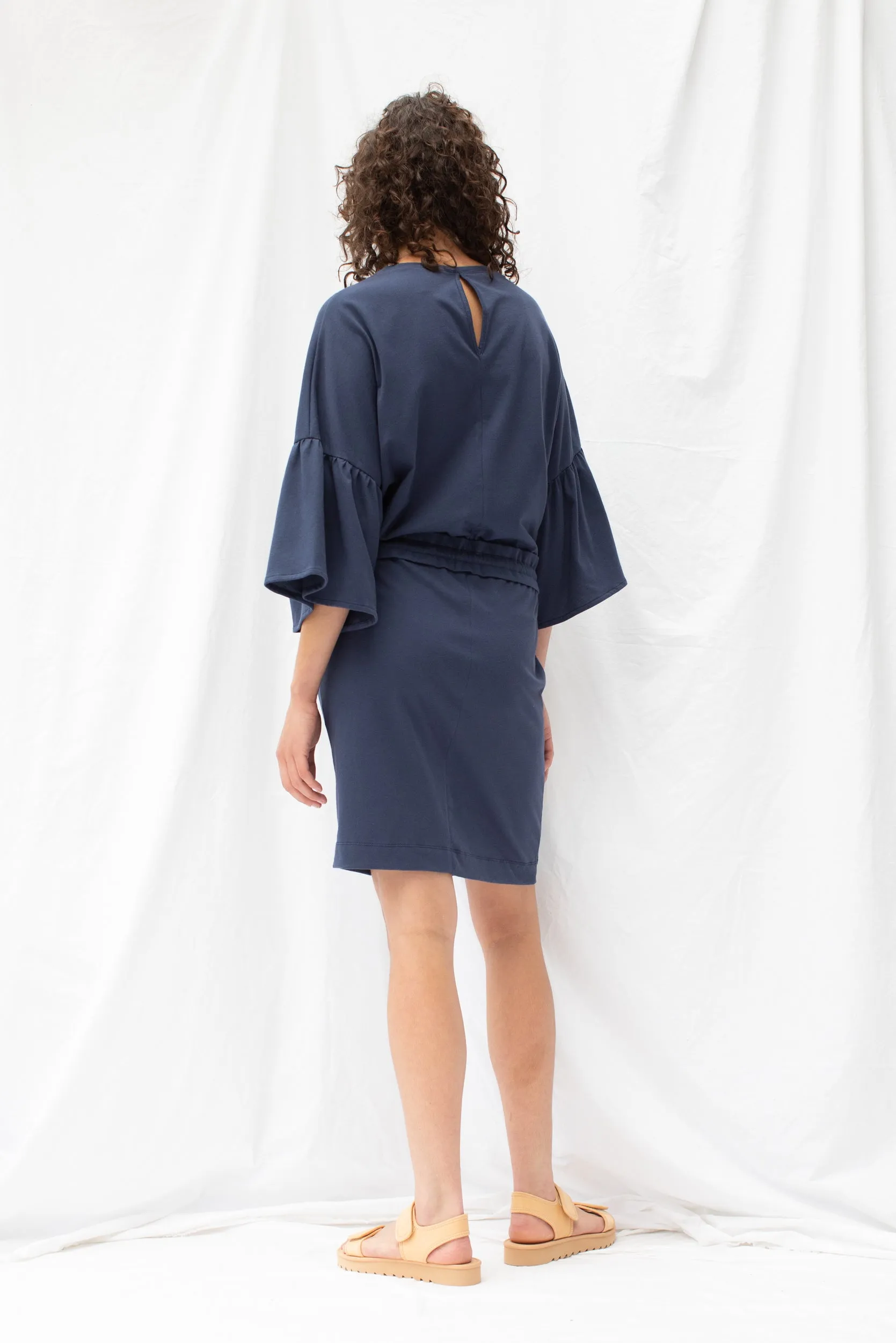 Sun Dress | Soft Navy | L sold by ReCreate product image thumbnail 3