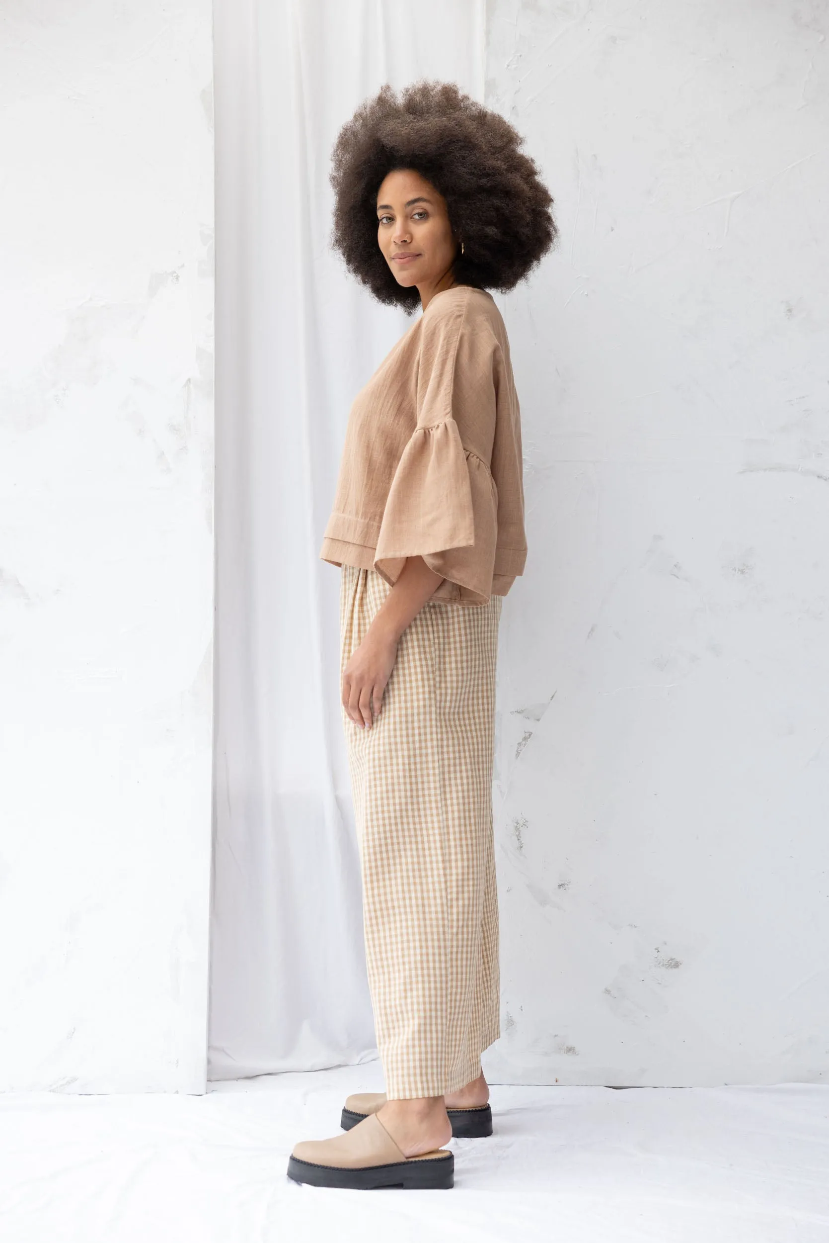 Harry Pant | Brown Gingham | XL sold by ReCreate product image thumbnail 2