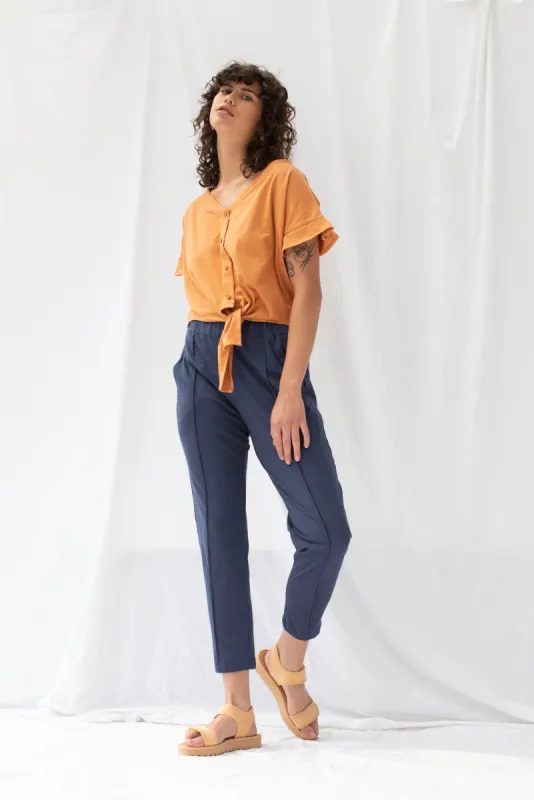 Homebound Pant | Soft Navy | XS sold by ReCreate