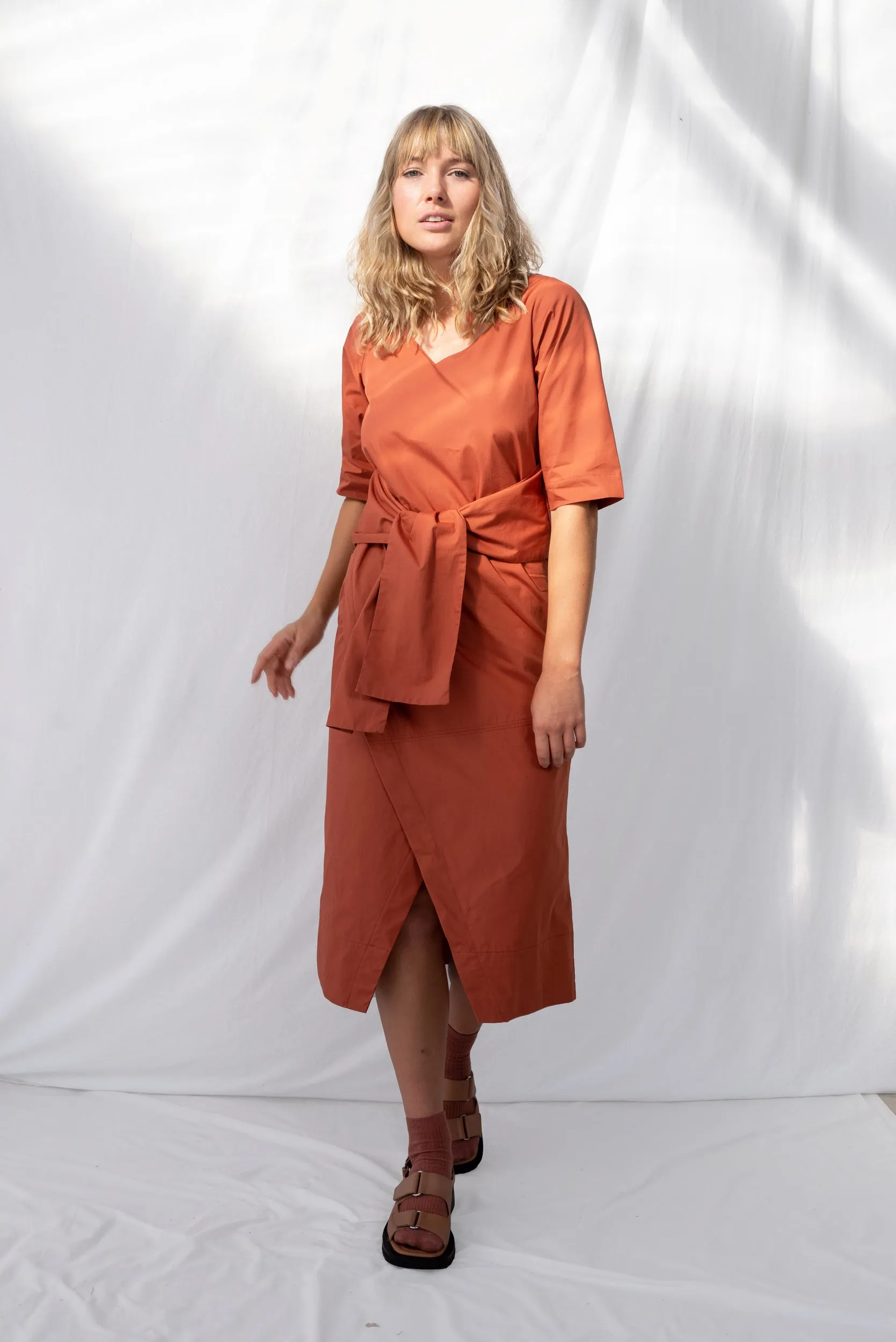 Fraction Dress | Burnt Sienna | XS sold by ReCreate