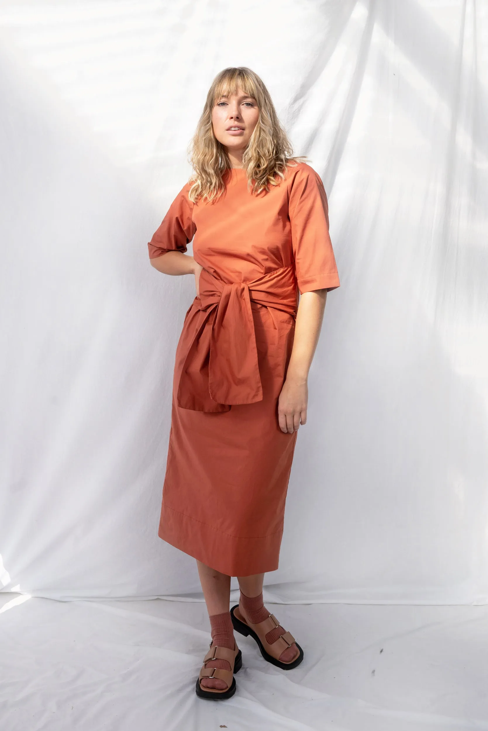 Fraction Dress | Burnt Sienna | XS sold by ReCreate product image thumbnail 2