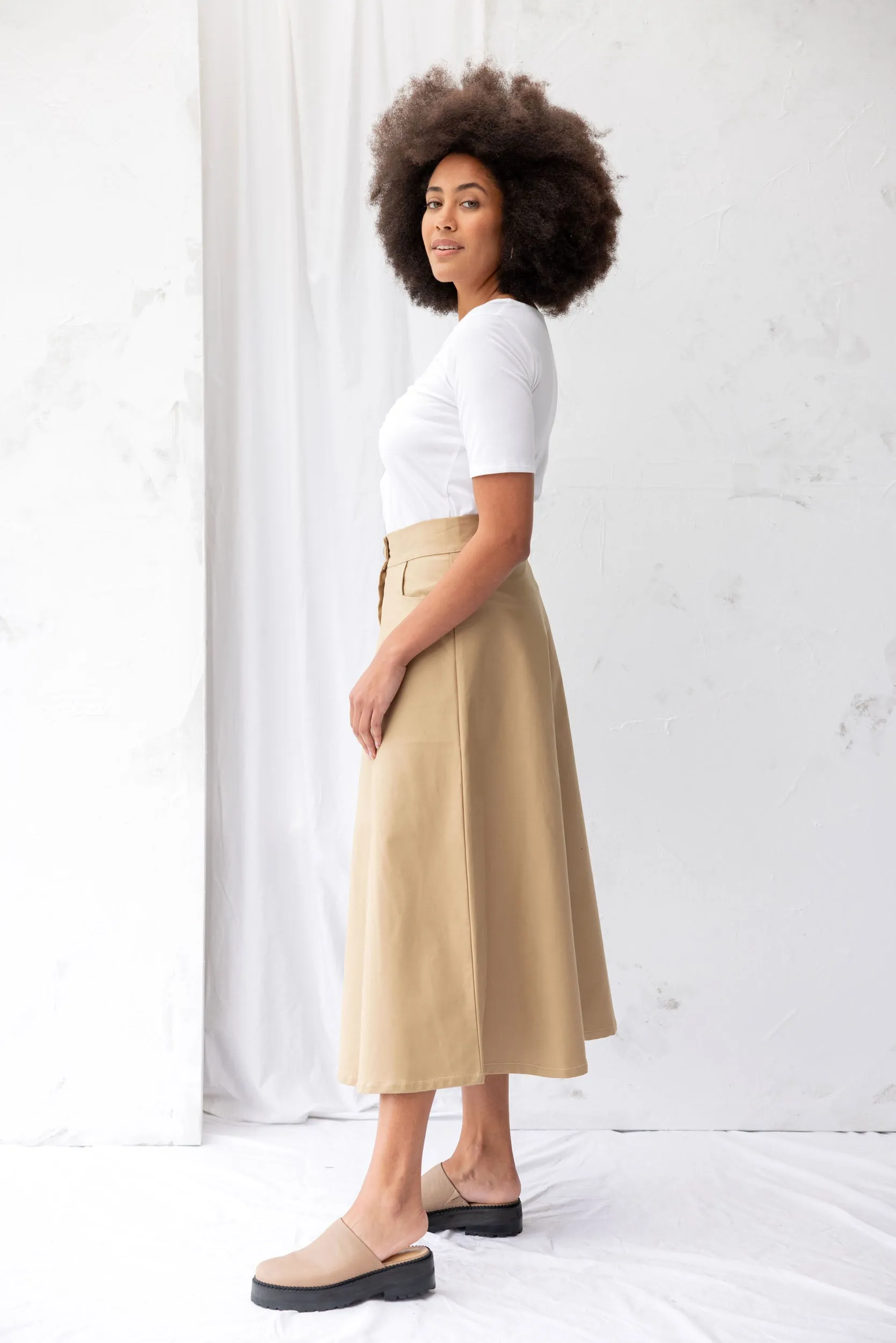 Cruise Skirt | Tan | L sold by ReCreate product image thumbnail 3