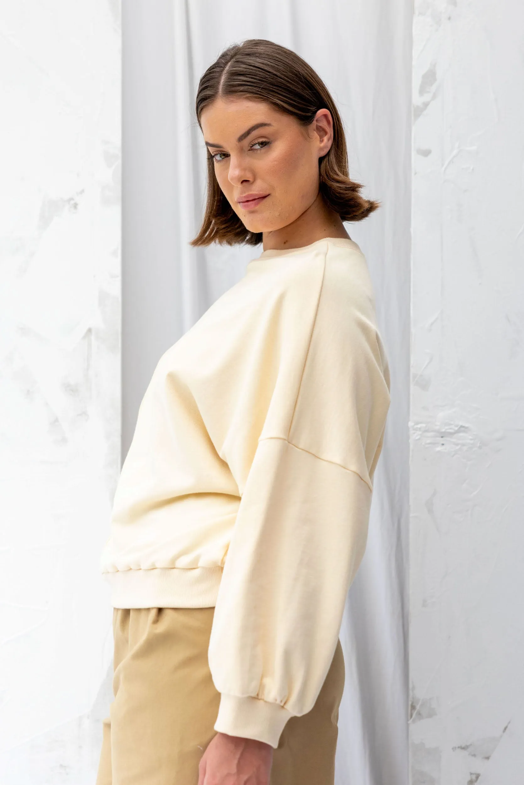 Around Sweatshirt | Natural | M sold by ReCreate product image thumbnail 2