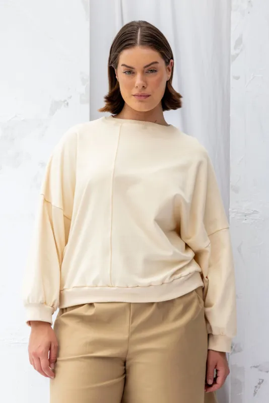 Around Sweatshirt | Natural | M sold by ReCreate