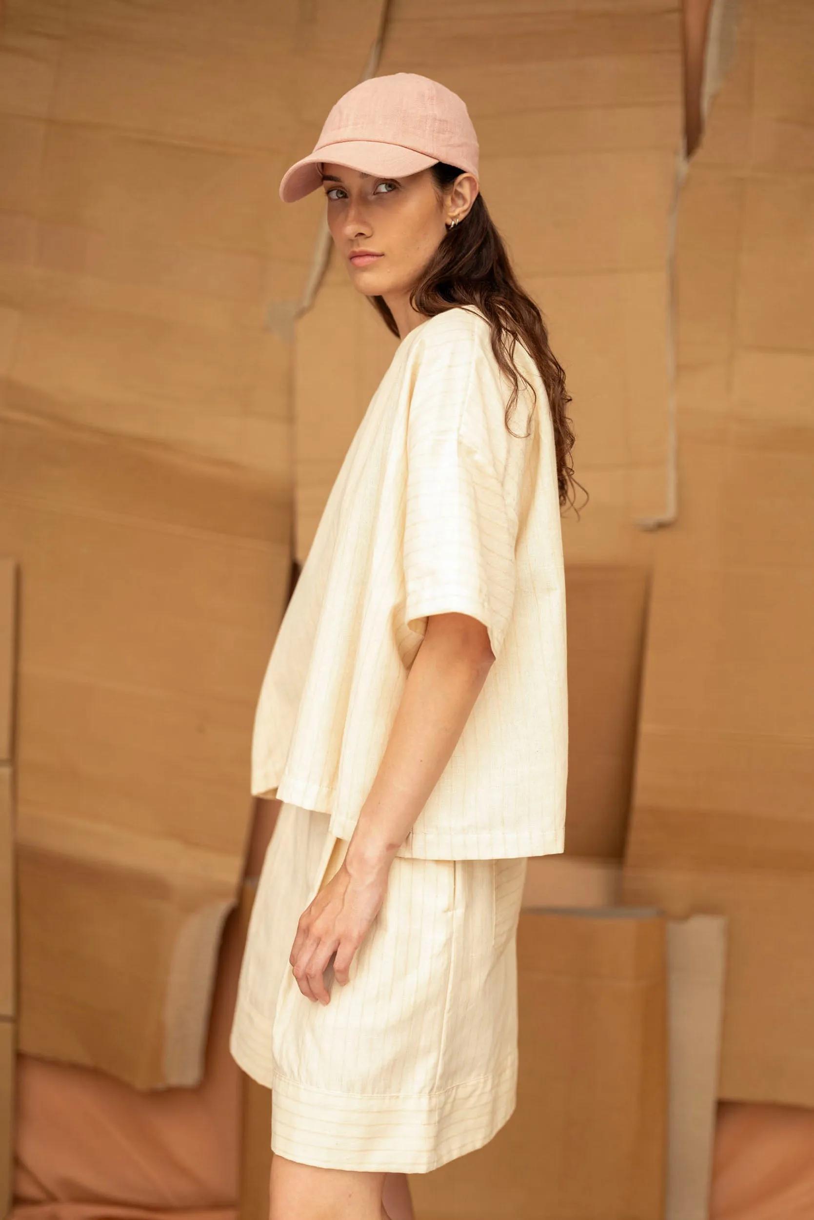 Joy Top | Natural Stripe sold by ReCreate product image thumbnail 2