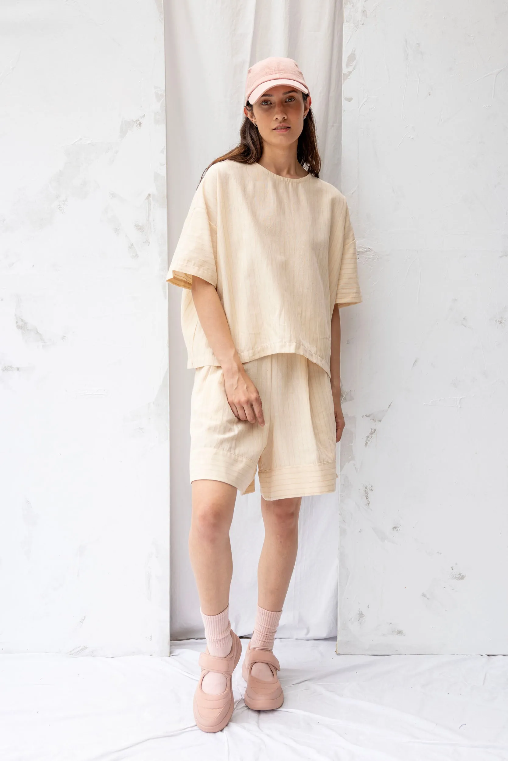 Joy Top | Natural Stripe sold by ReCreate product image thumbnail 4