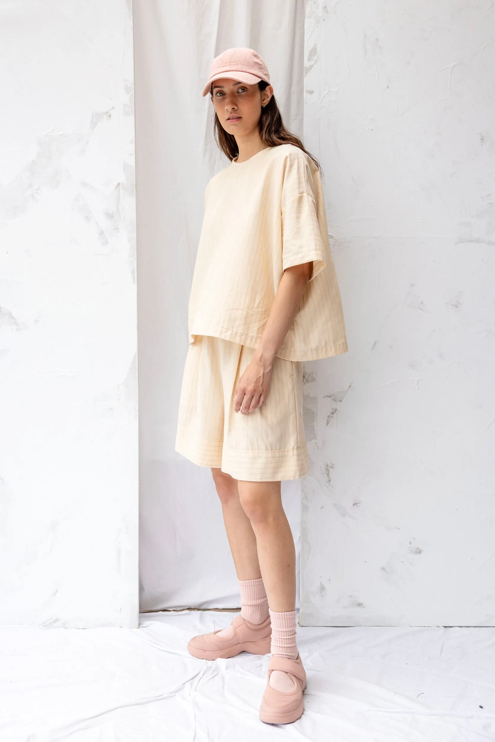 Joy Top | Natural Stripe sold by ReCreate product image thumbnail 3