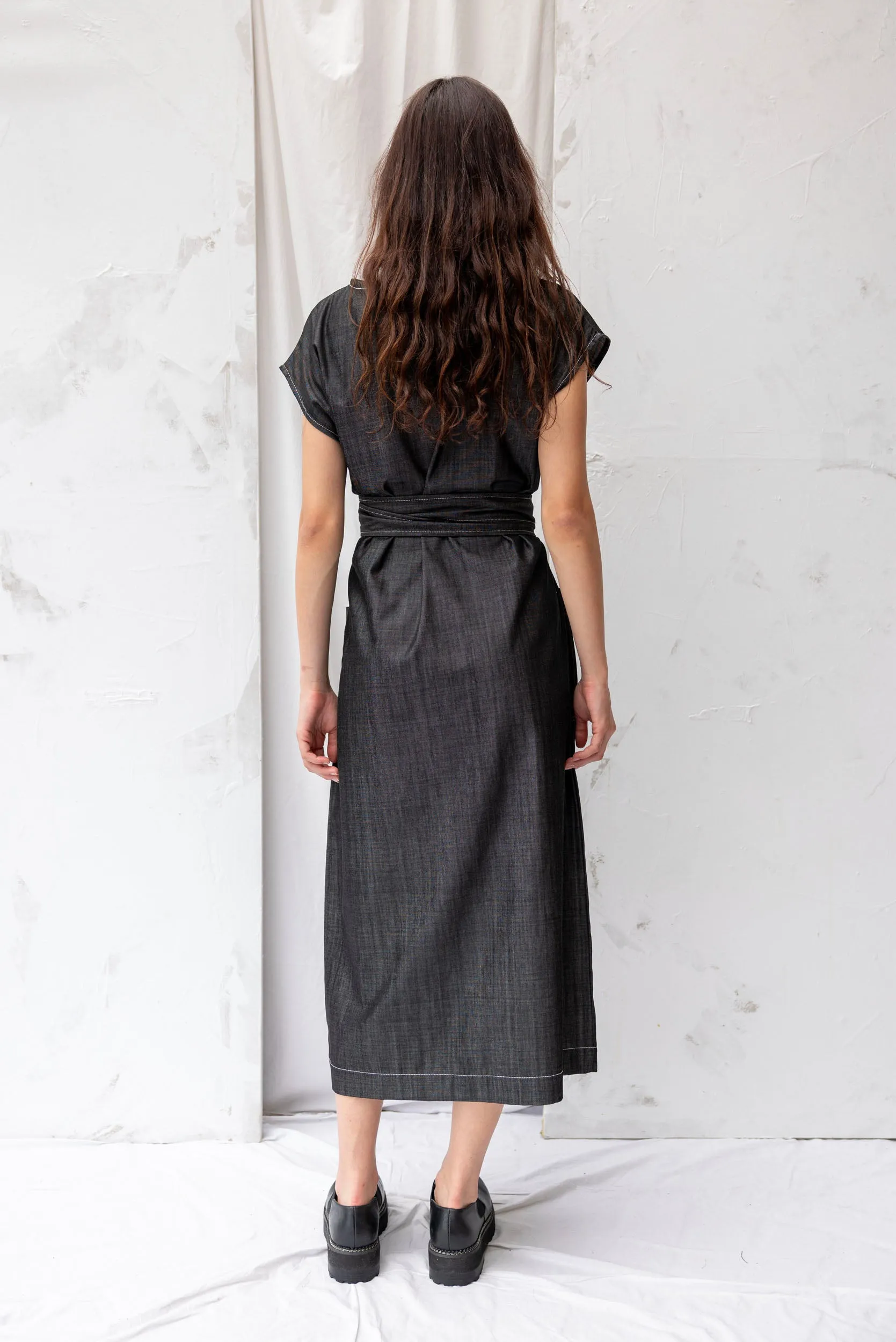 Stella Denim Dress | Midnight sold by ReCreate product image thumbnail 4