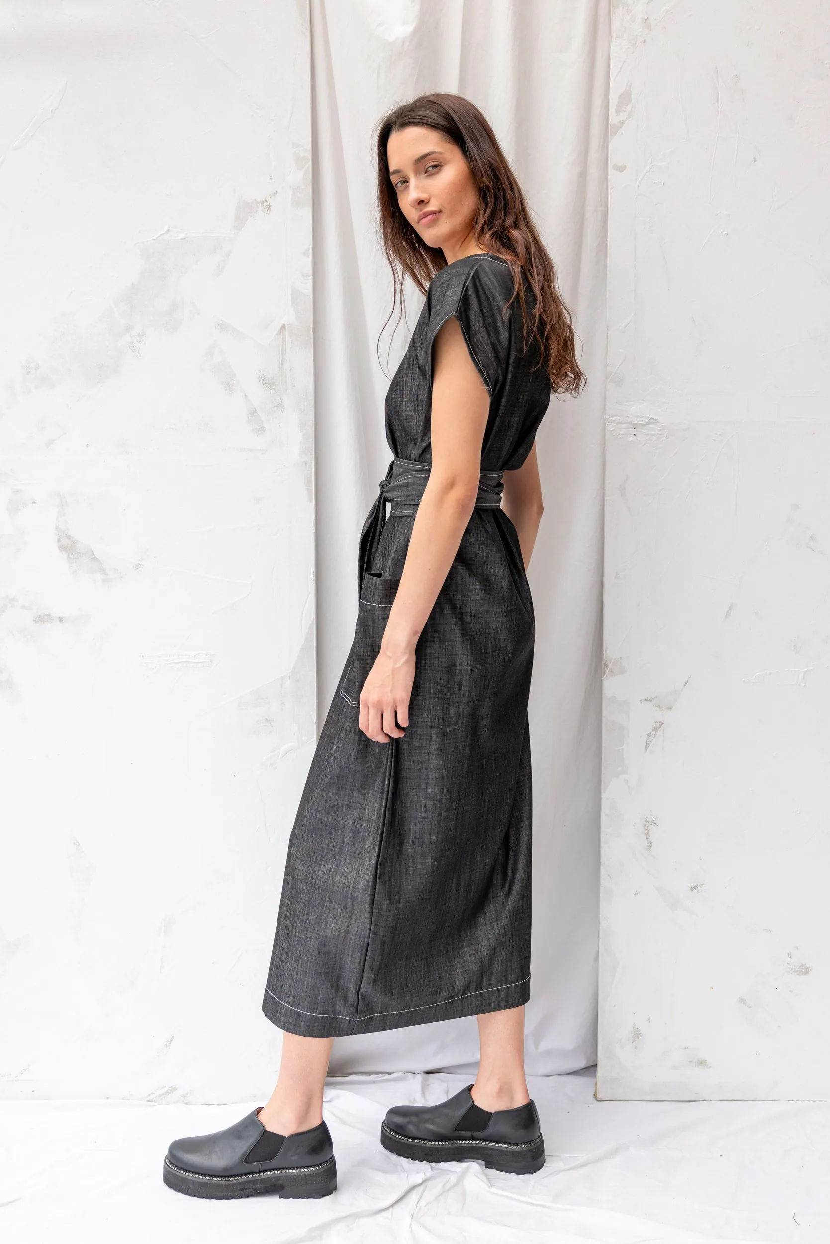 Stella Denim Dress | Midnight sold by ReCreate product image thumbnail 2