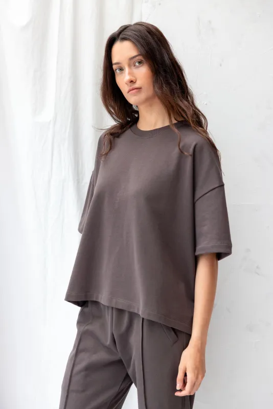 Joy Sweatshirt Tee | Charcoal sold by ReCreate