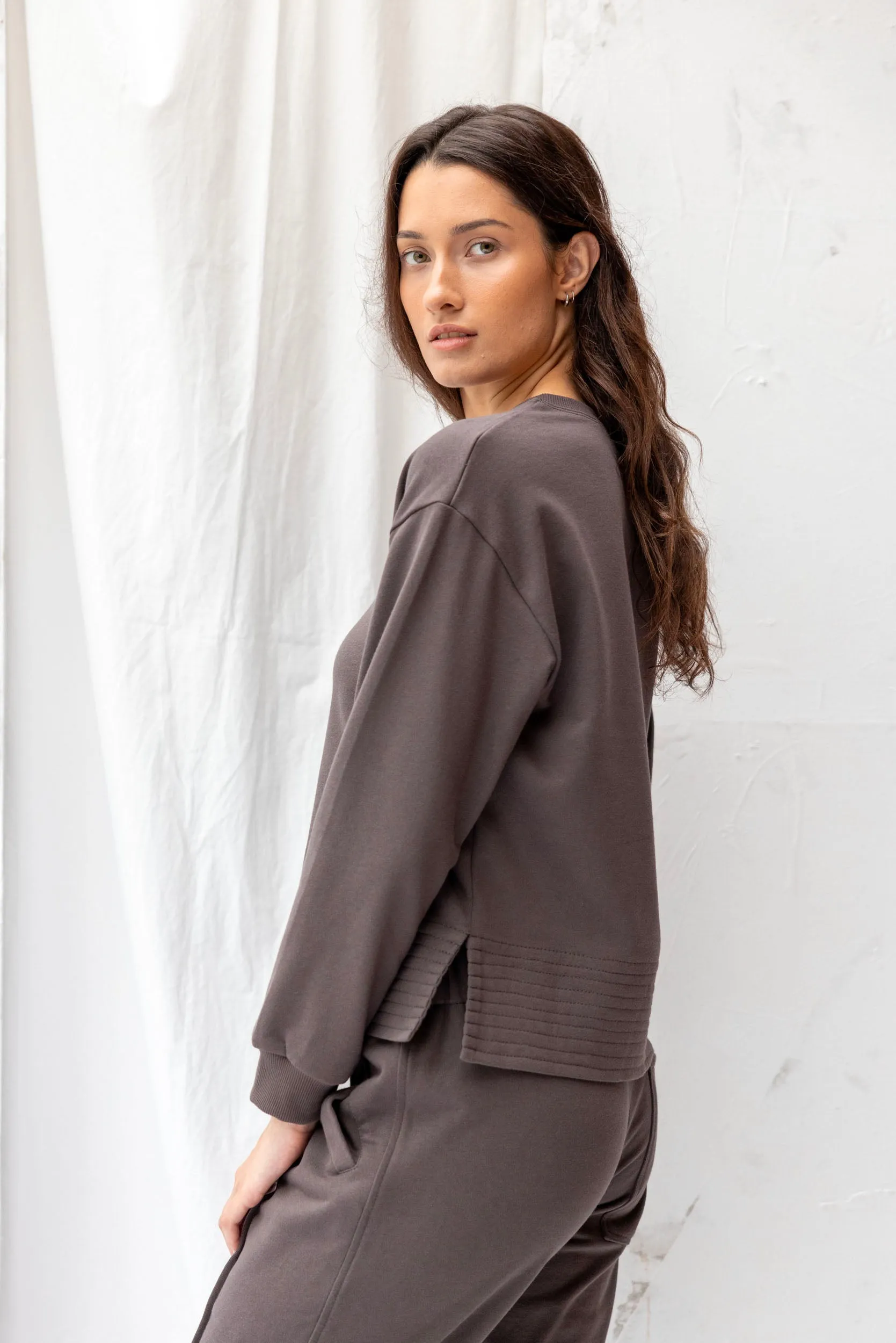 Edie Sweatshirt | Charcoal sold by ReCreate