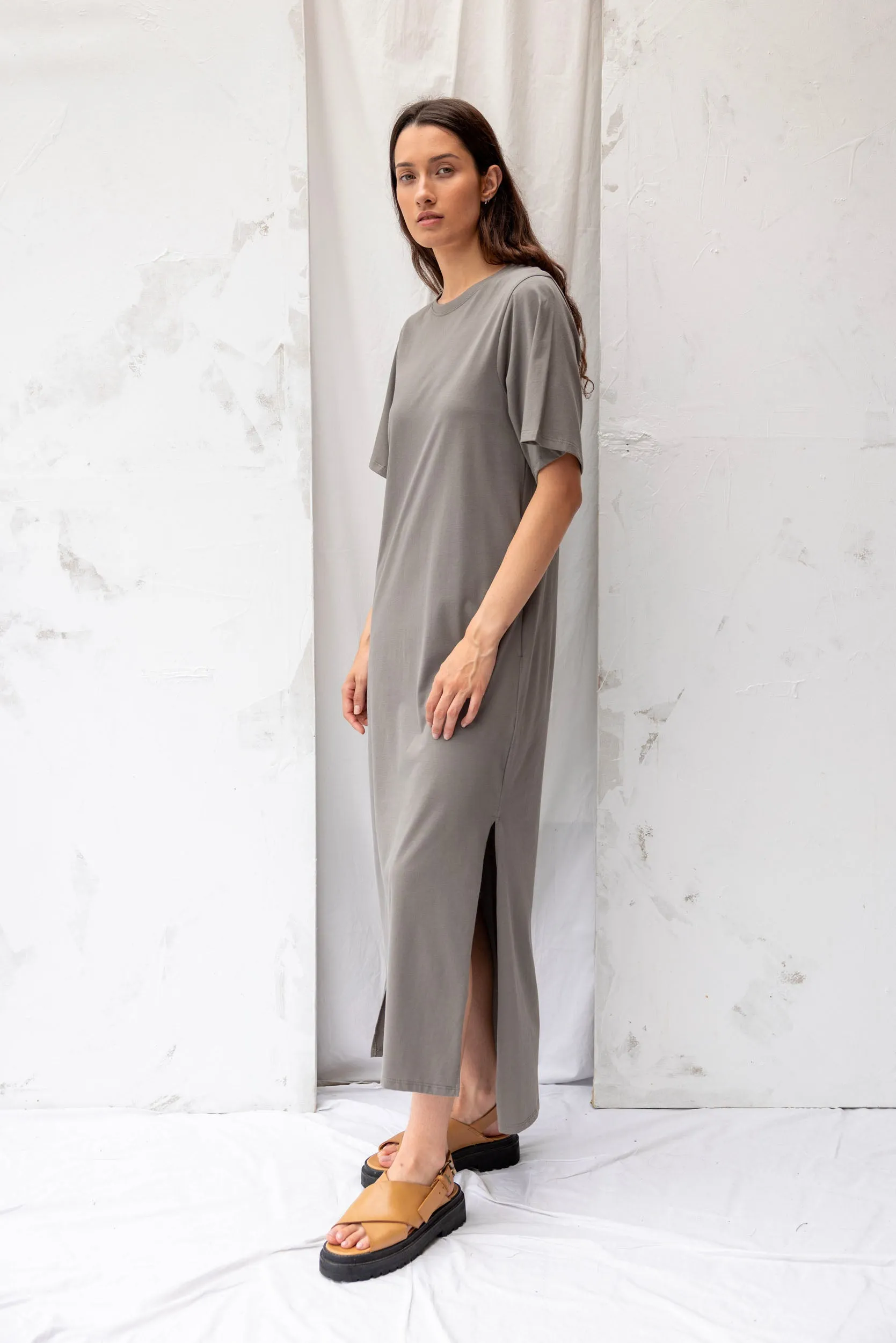 Forage Dress | Grey Sage sold by ReCreate product image thumbnail 4