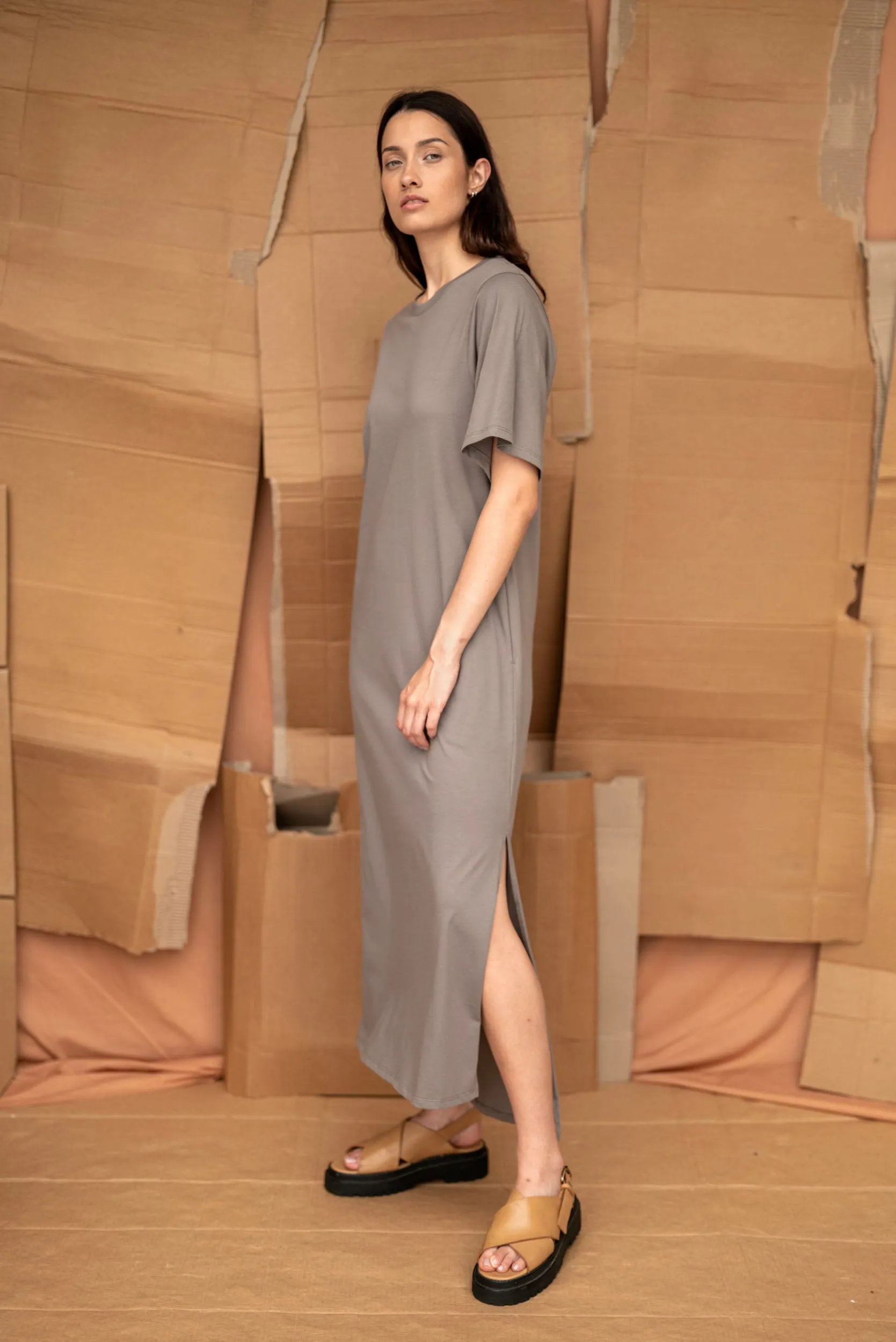 Forage Dress | Grey Sage sold by ReCreate product image thumbnail 3