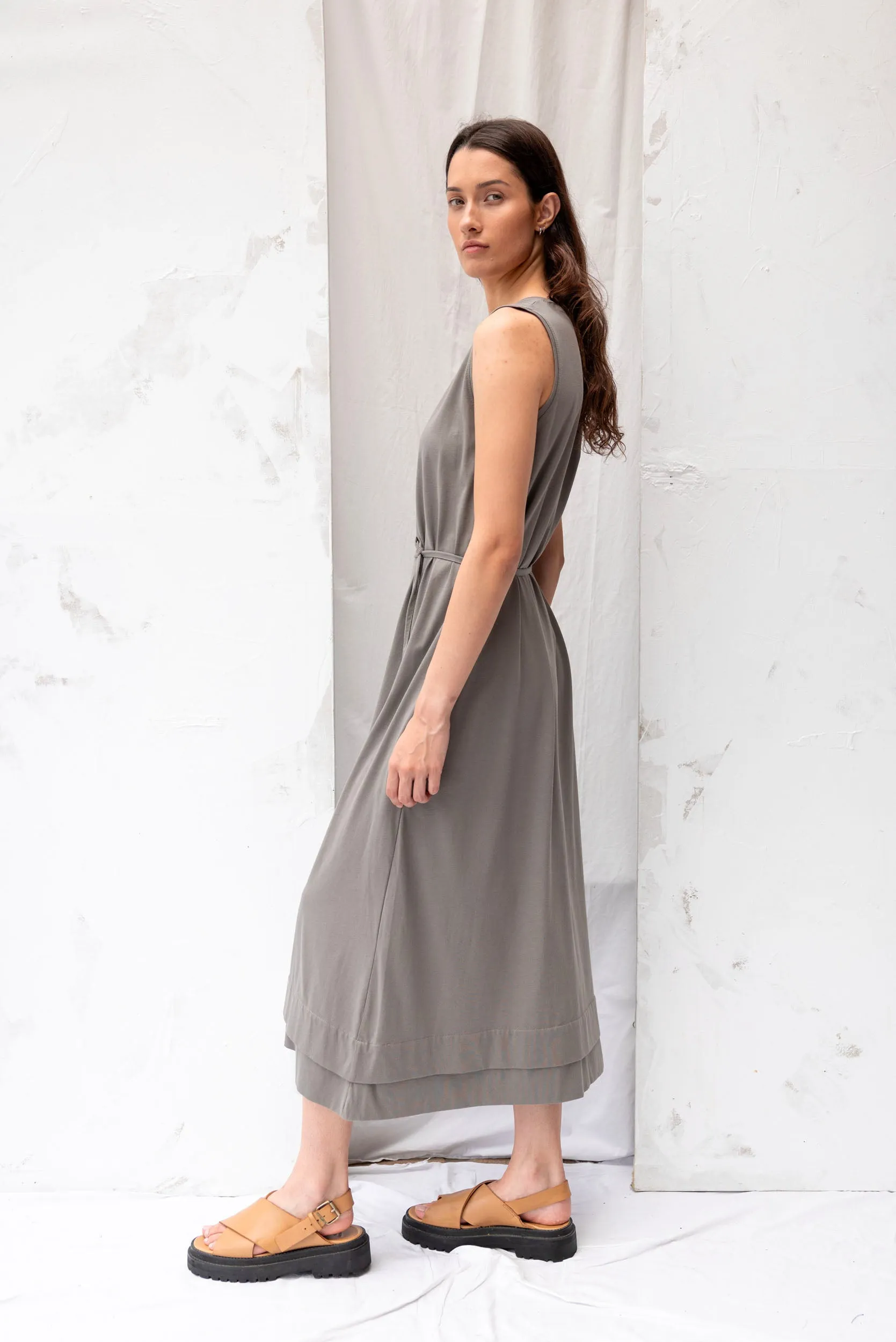 Convoy Dress | Grey Sage sold by ReCreate product image thumbnail 3