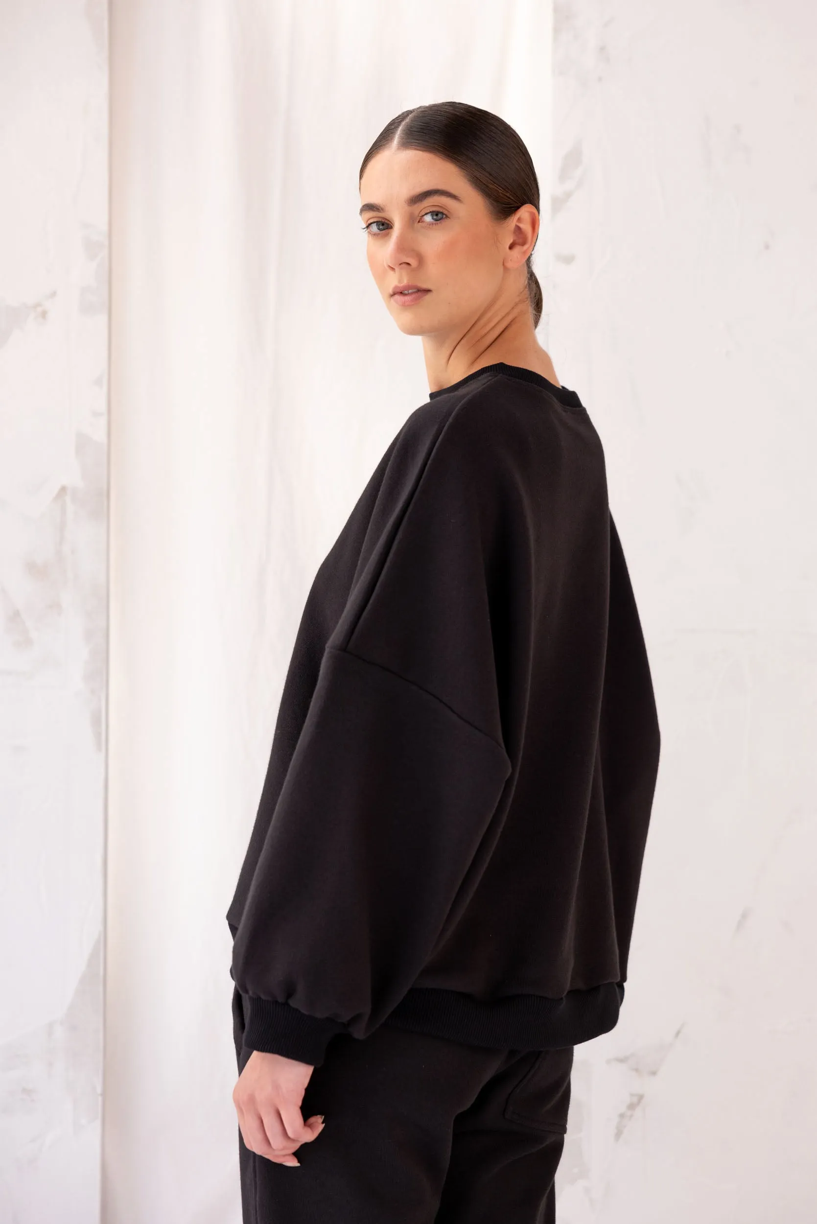 Around Sweatshirt | Black sold by ReCreate product image thumbnail 3