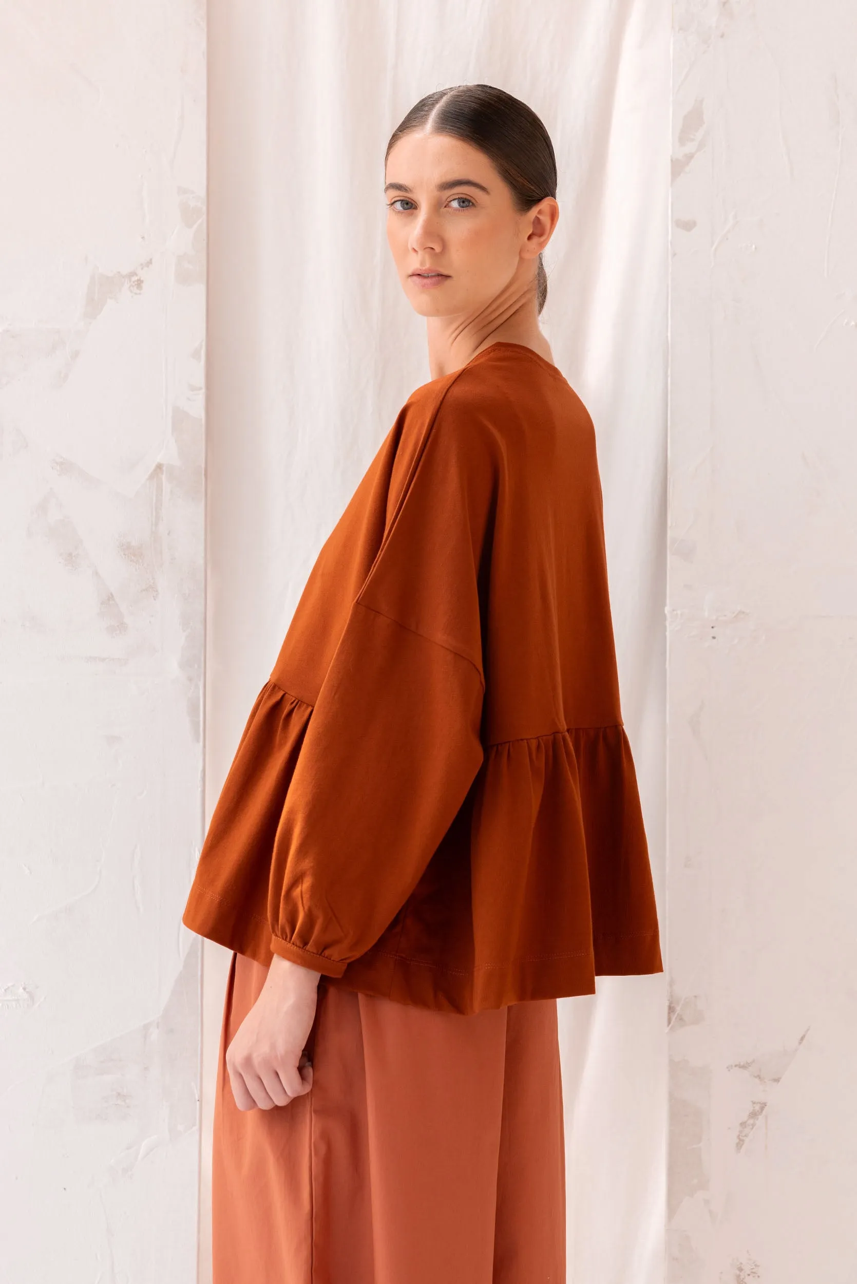 Step Up Top | Chestnut sold by ReCreate product image thumbnail 2