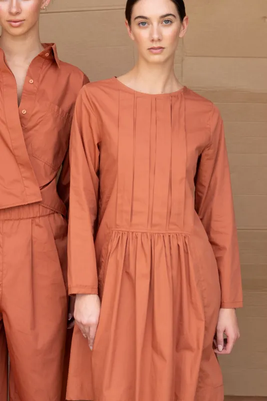 Lois Dress | Burnt Sienna sold by ReCreate