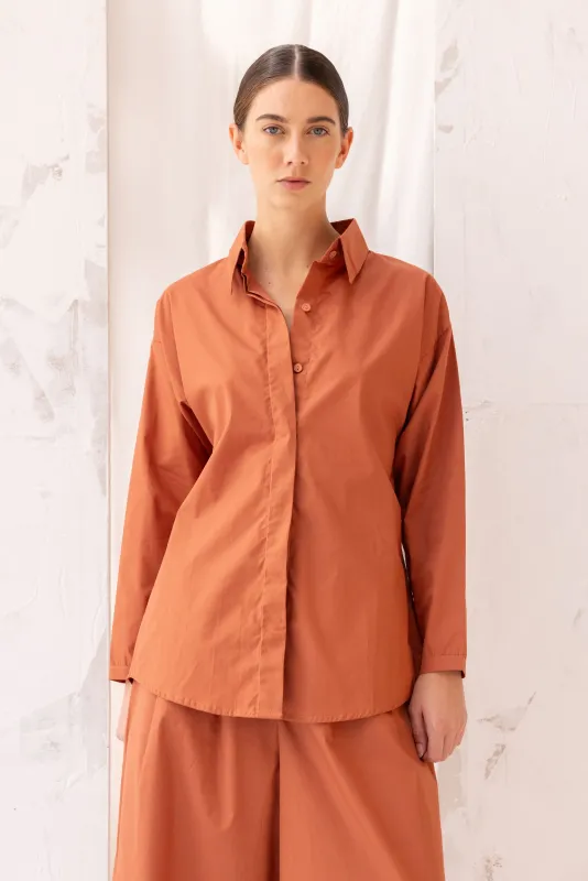Florian Shirt | Burnt Sienna sold by ReCreate