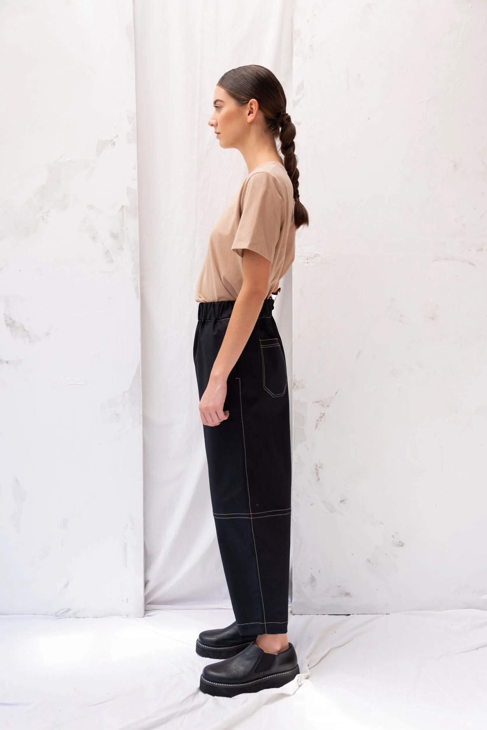 Barrel Pant | Black sold by ReCreate product image thumbnail 3