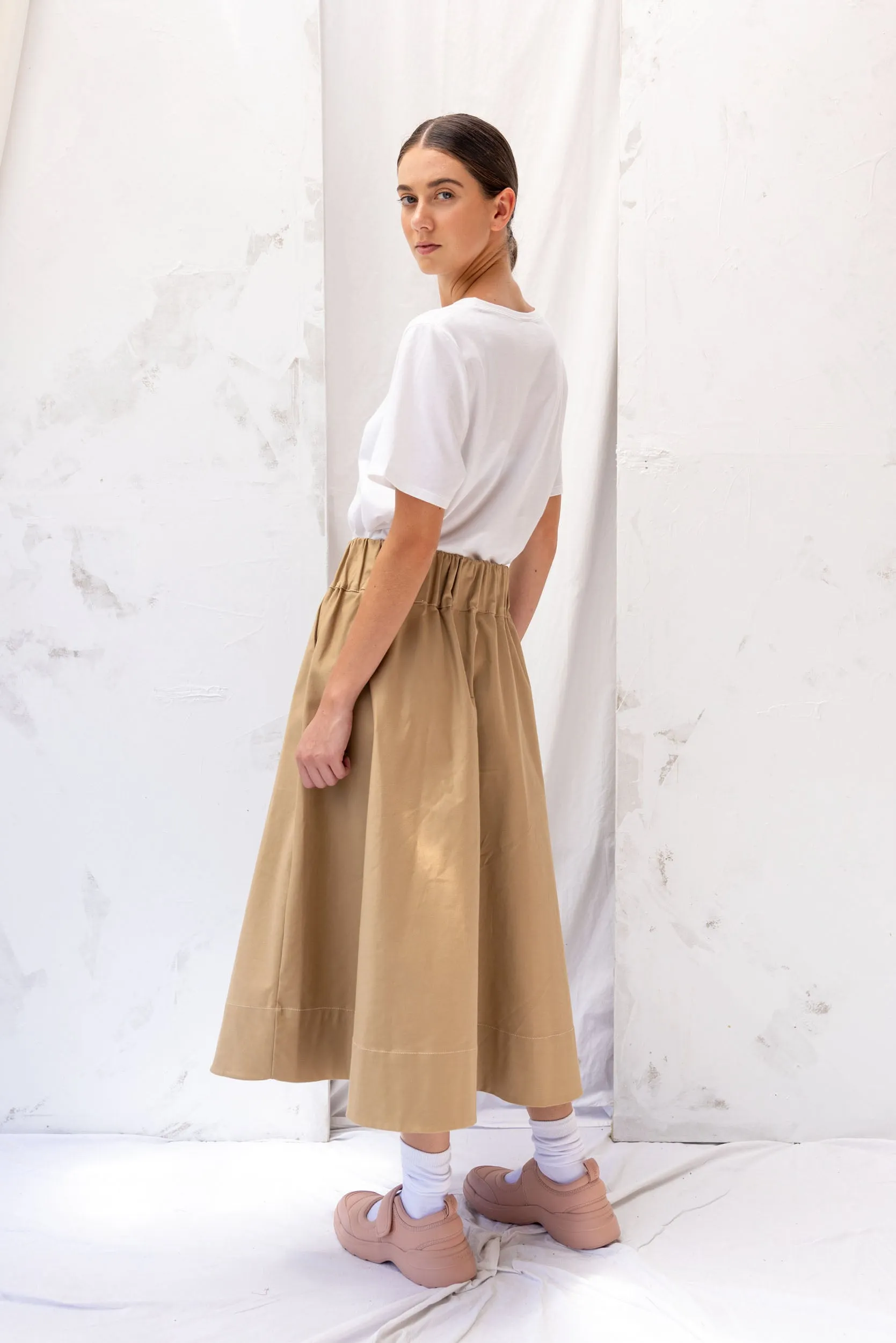 Cas Skirt | Tan sold by ReCreate product image thumbnail 5