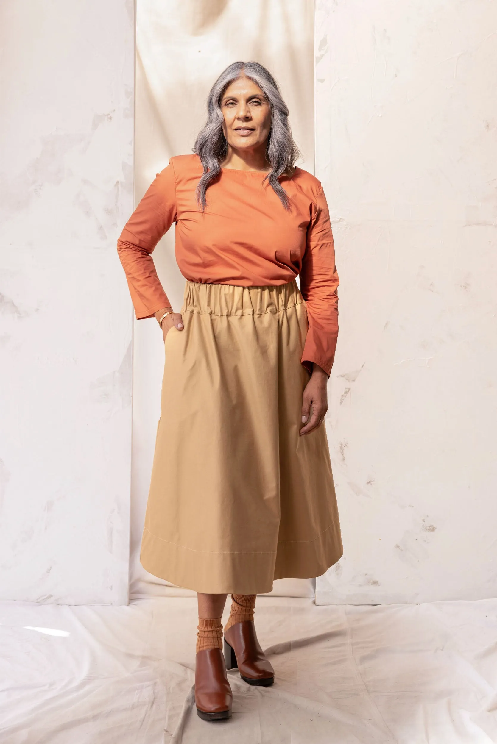 Cas Skirt | Tan sold by ReCreate product image thumbnail 3
