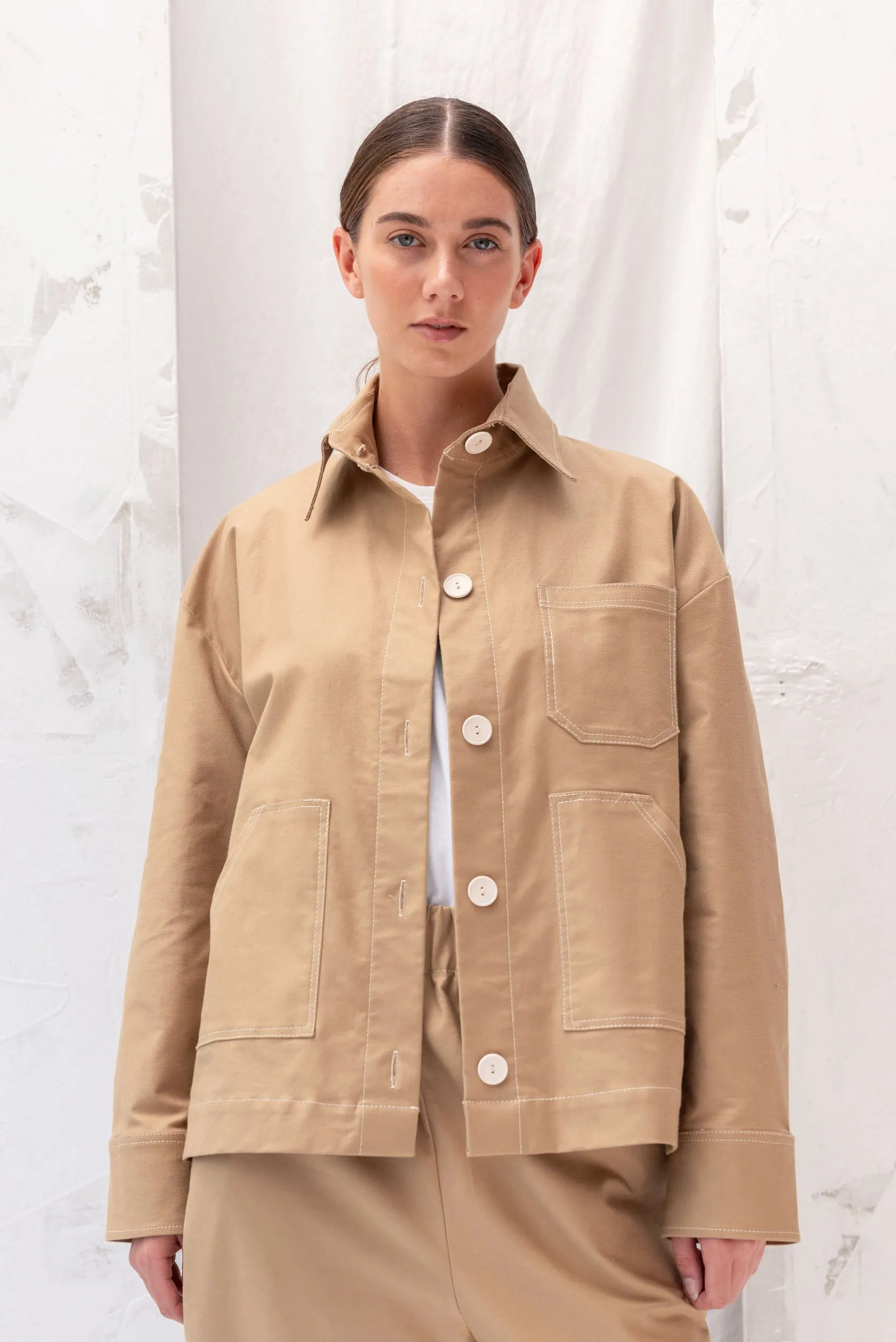 Service Jacket | Tan sold by ReCreate product image thumbnail 5