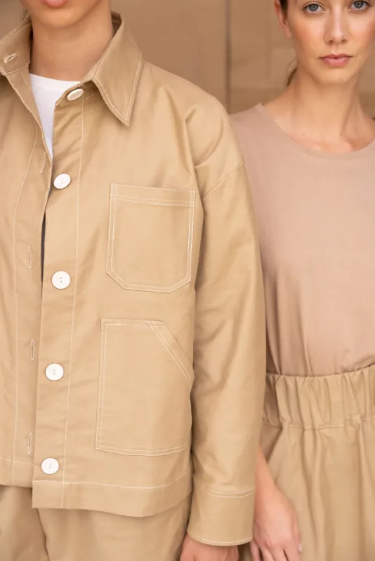 Service Jacket | Tan sold by ReCreate