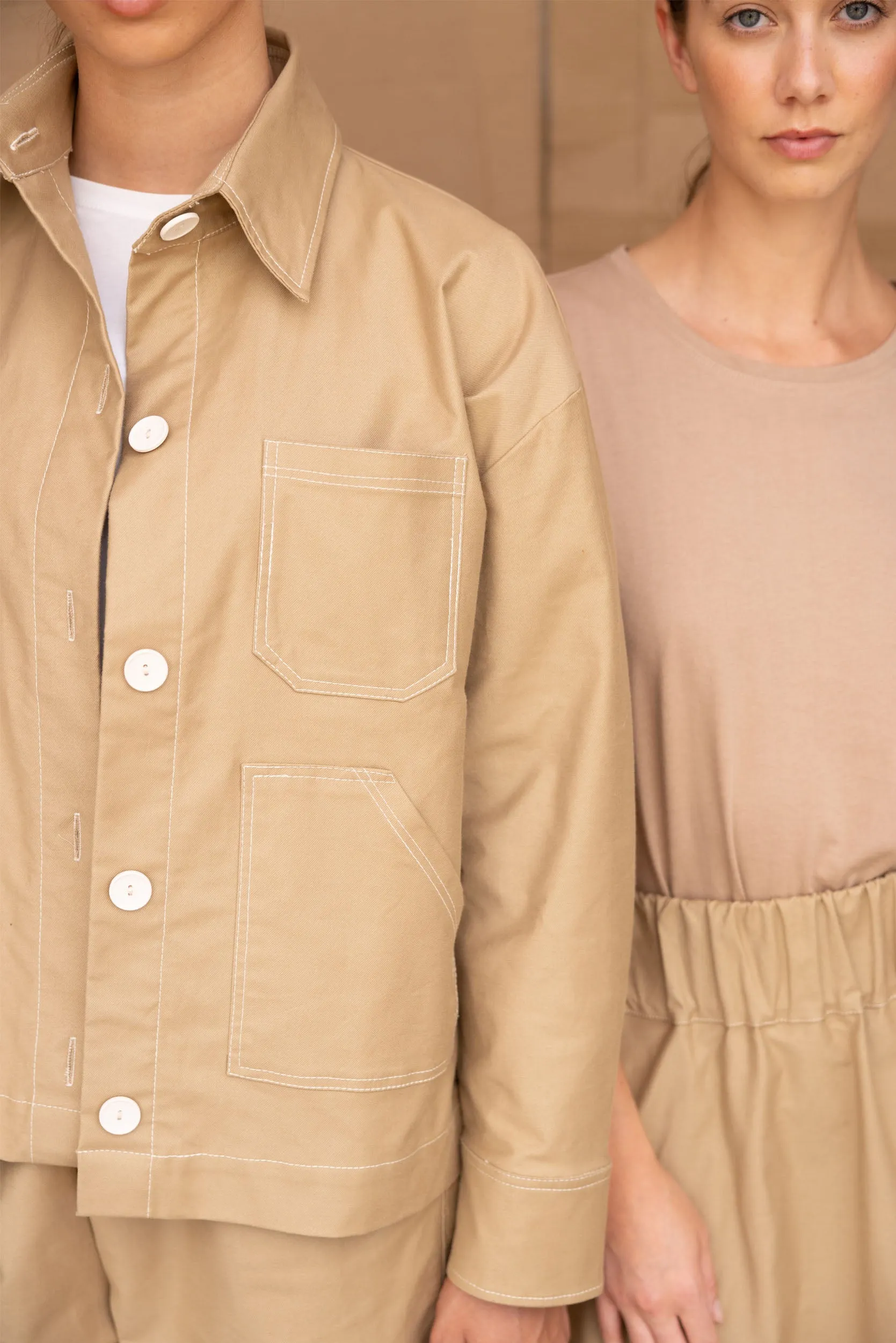 Service Jacket | Tan sold by ReCreate