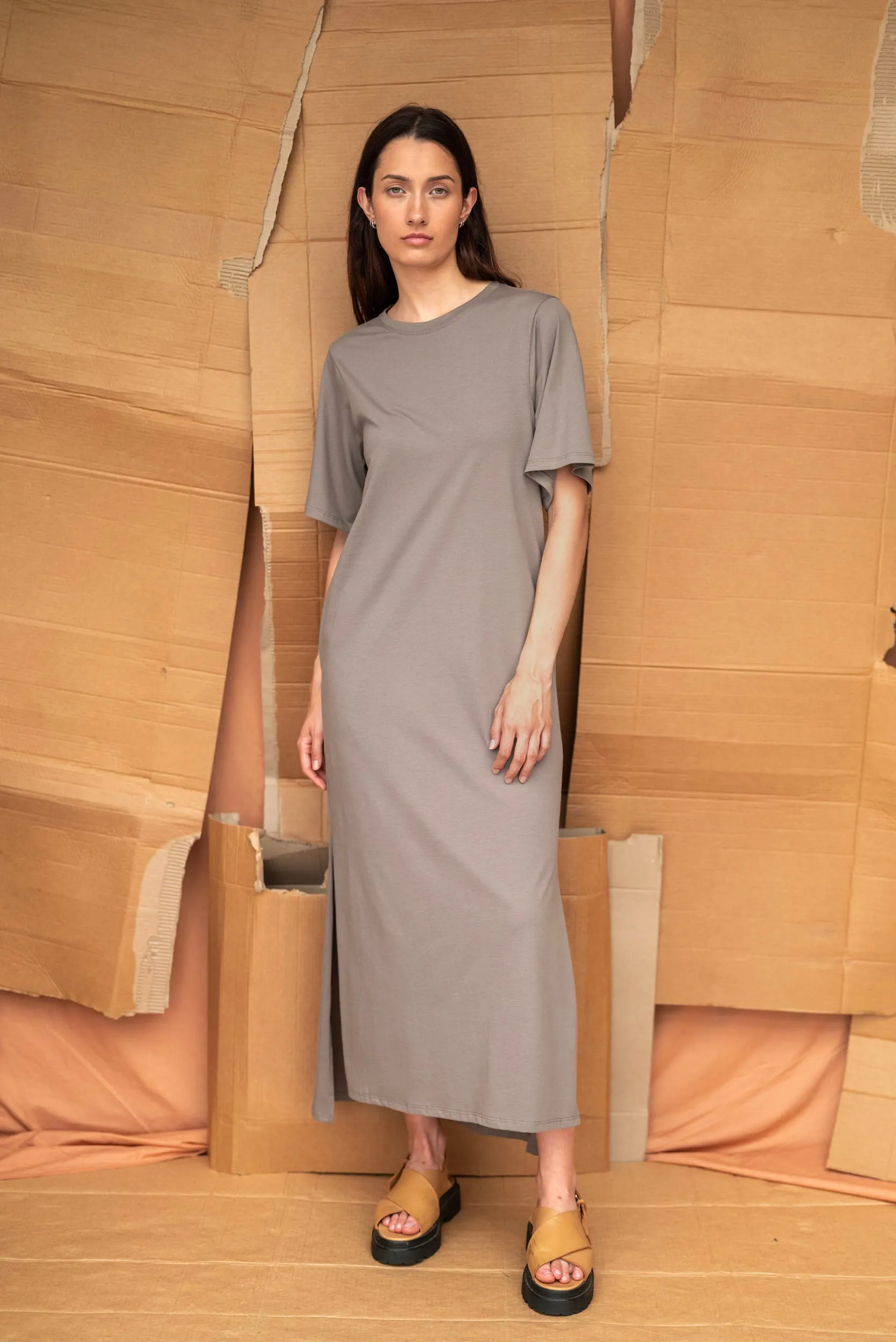 Forage Dress | Grey Sage | S sold by ReCreate product image thumbnail 5