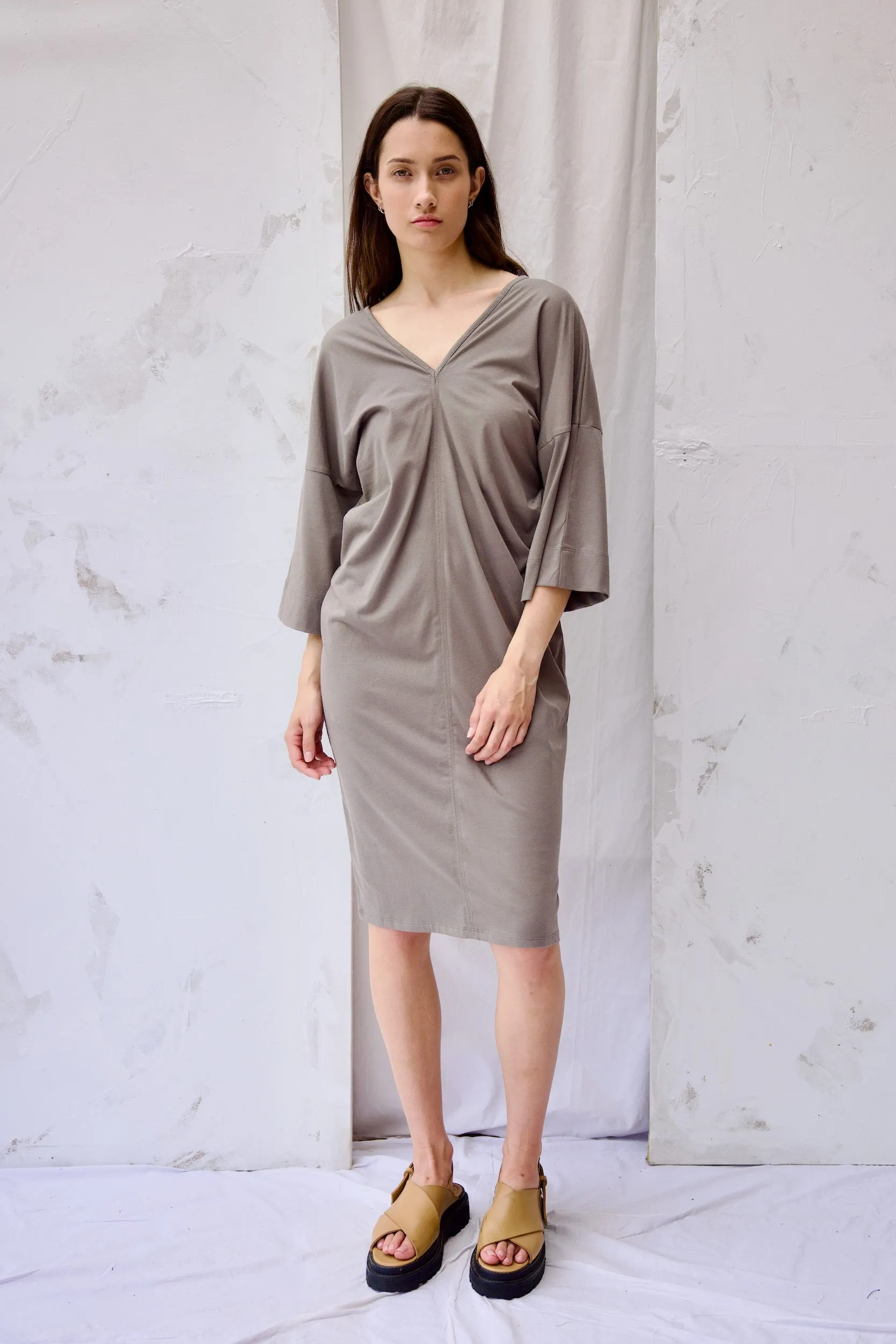Cove Dress | Grey Sage | XL sold by ReCreate