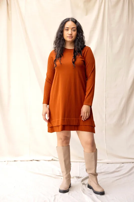 Fig Dress | Chestnut | S sold by ReCreate