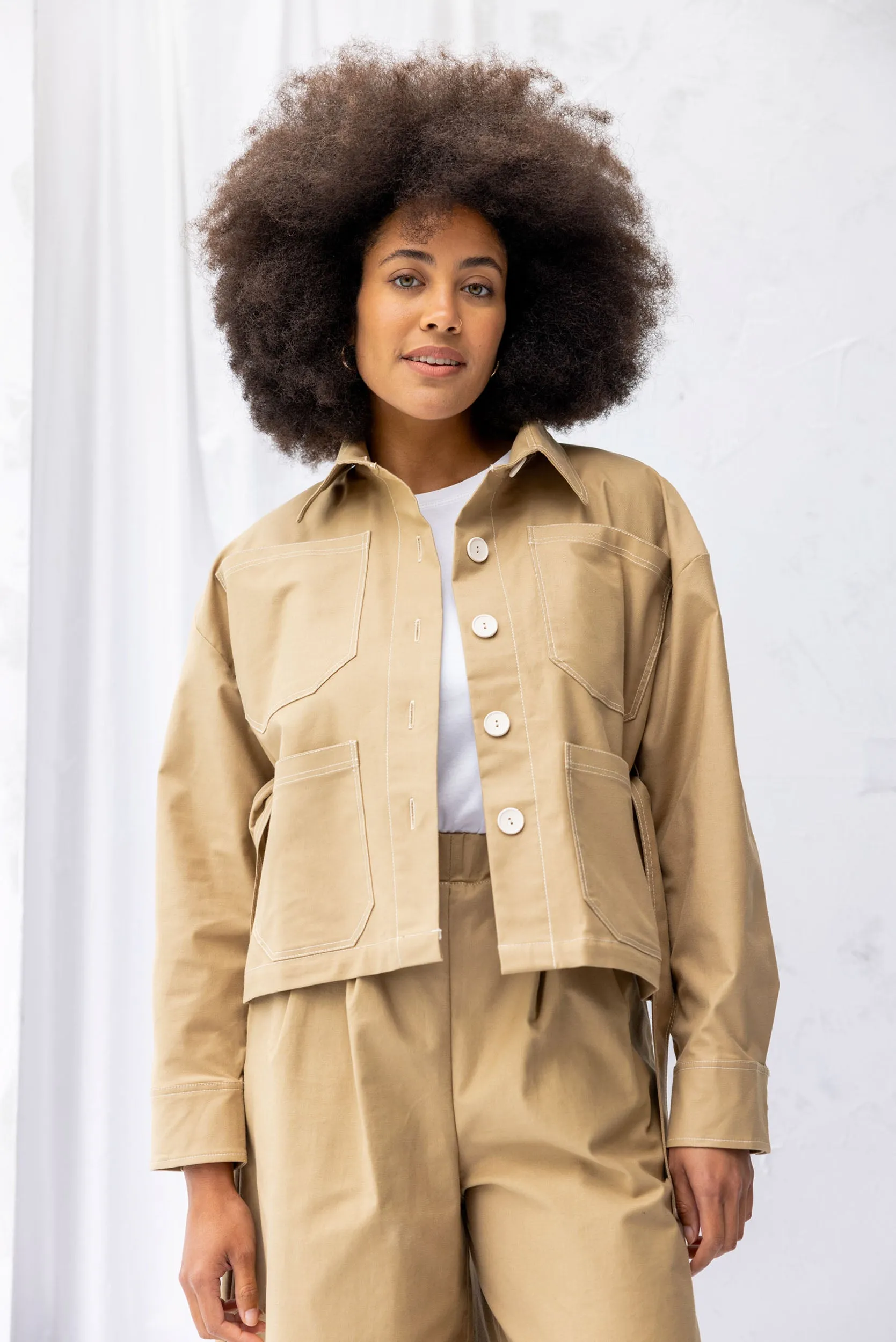 Boston Jacket | Tan | XS sold by ReCreate