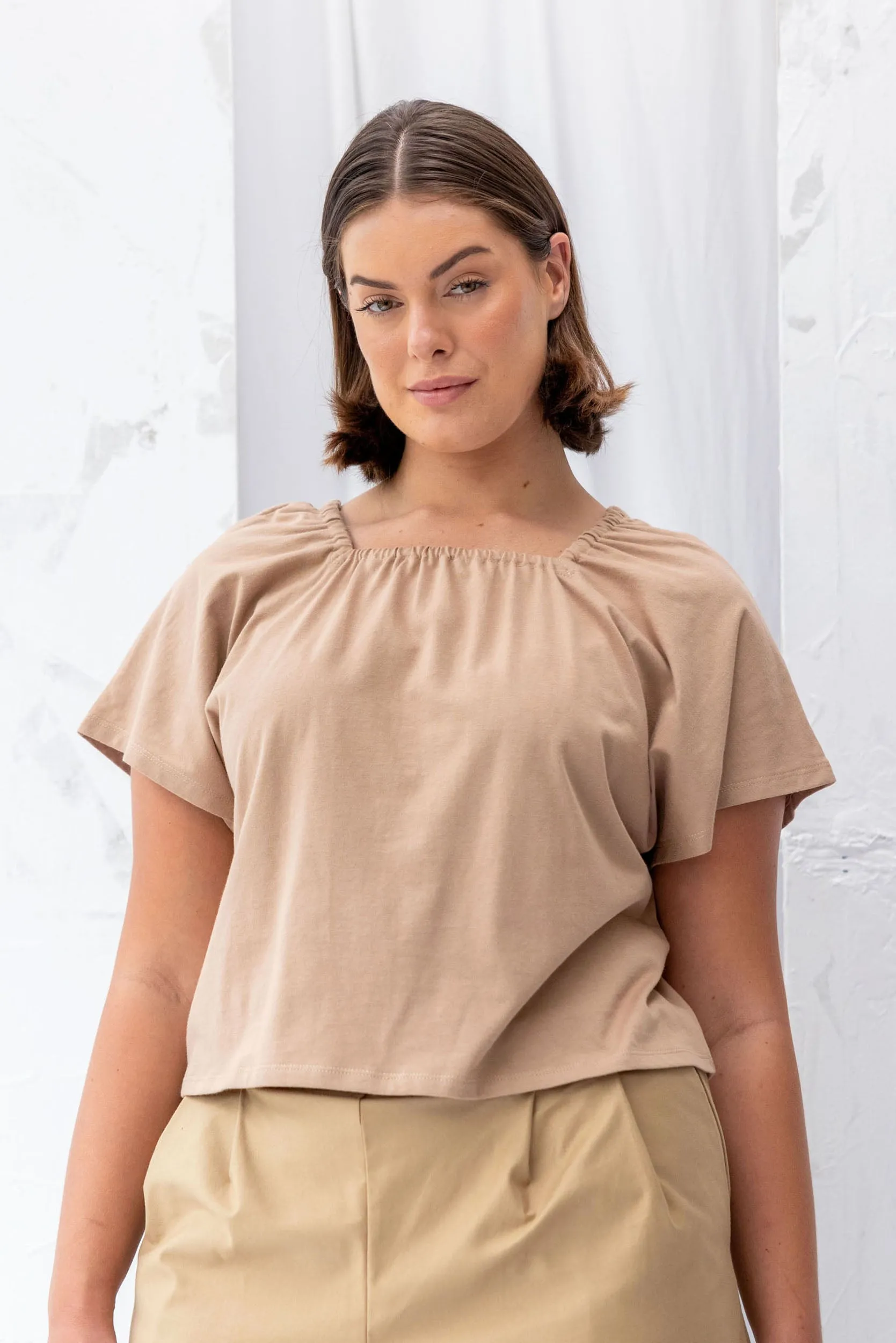 Madison Top | Clay sold by ReCreate product image thumbnail 2