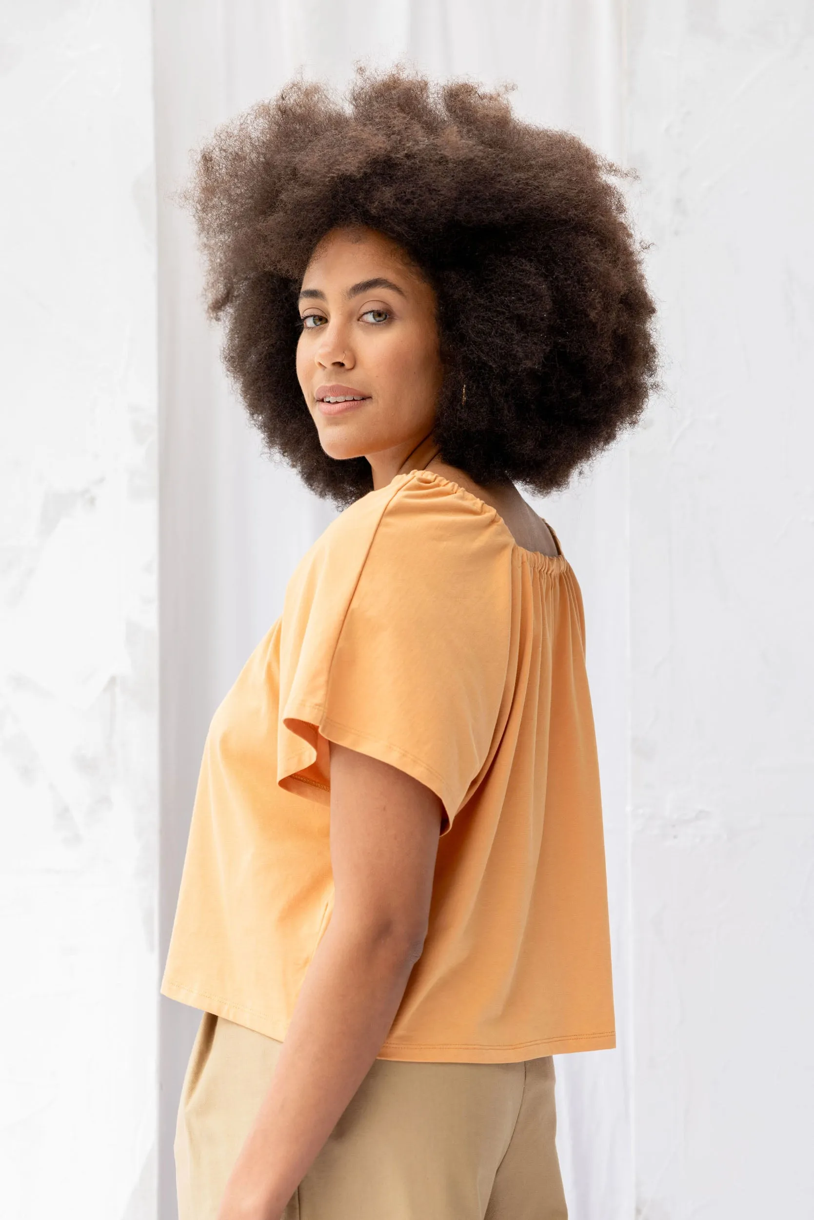 Madison Top | Cantaloupe sold by ReCreate product image thumbnail 3